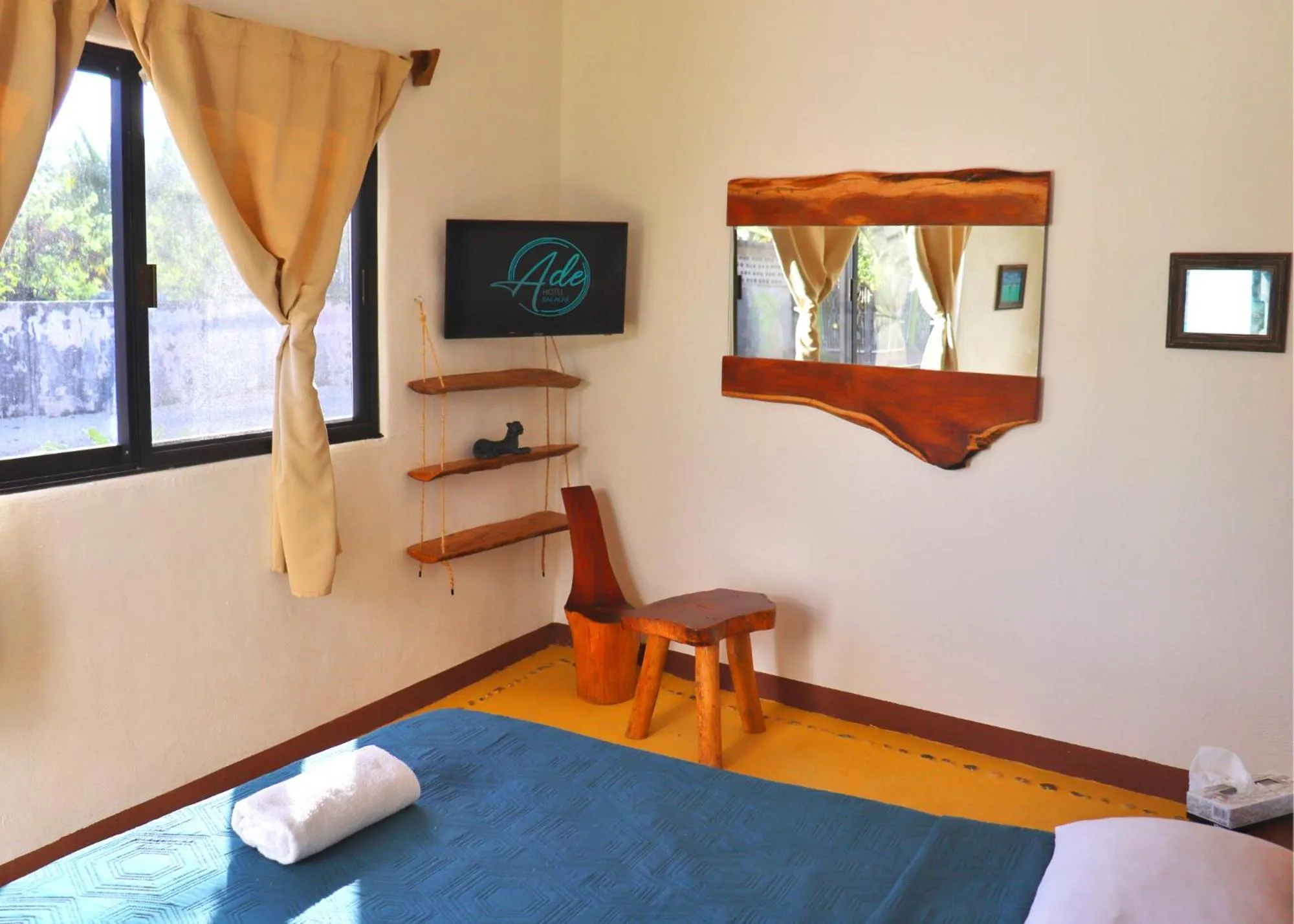 Bed in Ade Hotel Bacalar