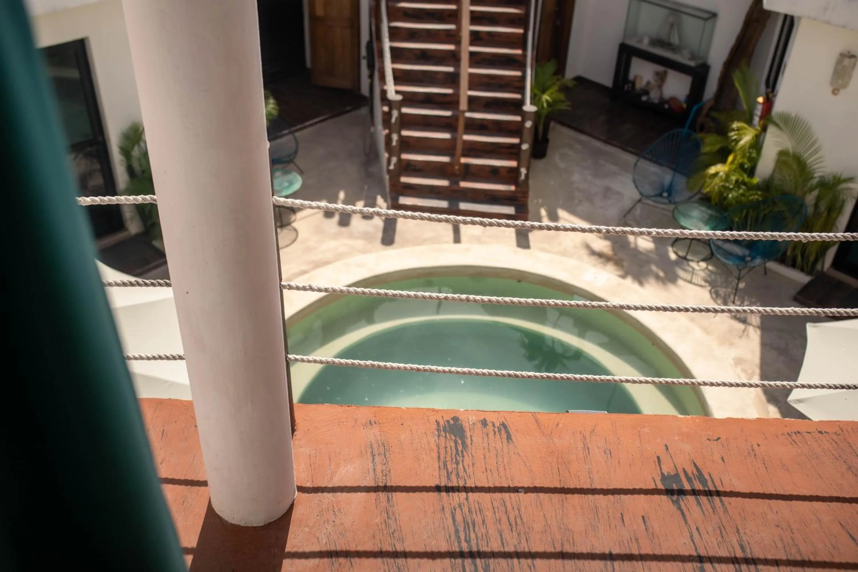 Swimming pool in Ade Hotel Bacalar