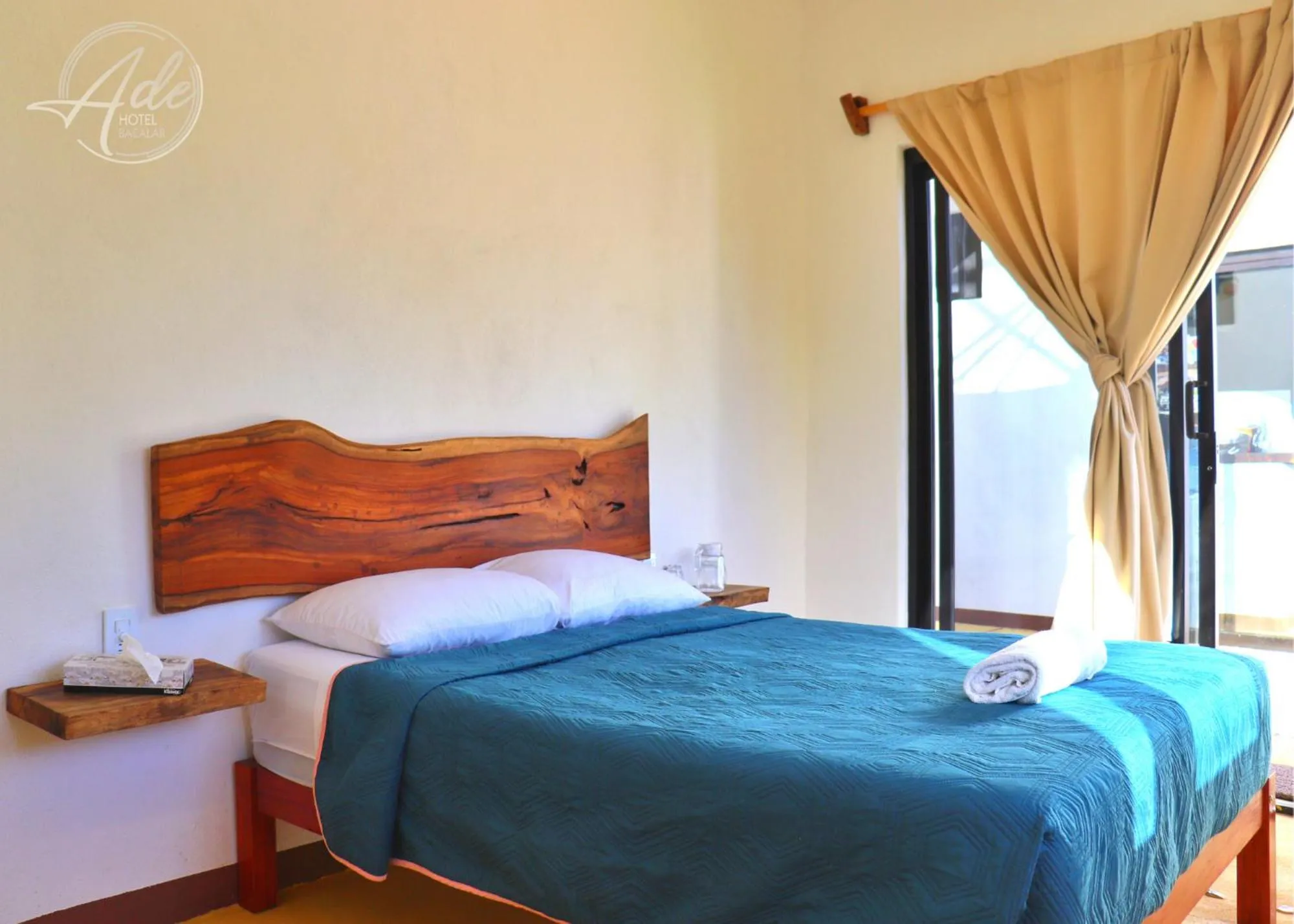 Bed in Ade Hotel Bacalar
