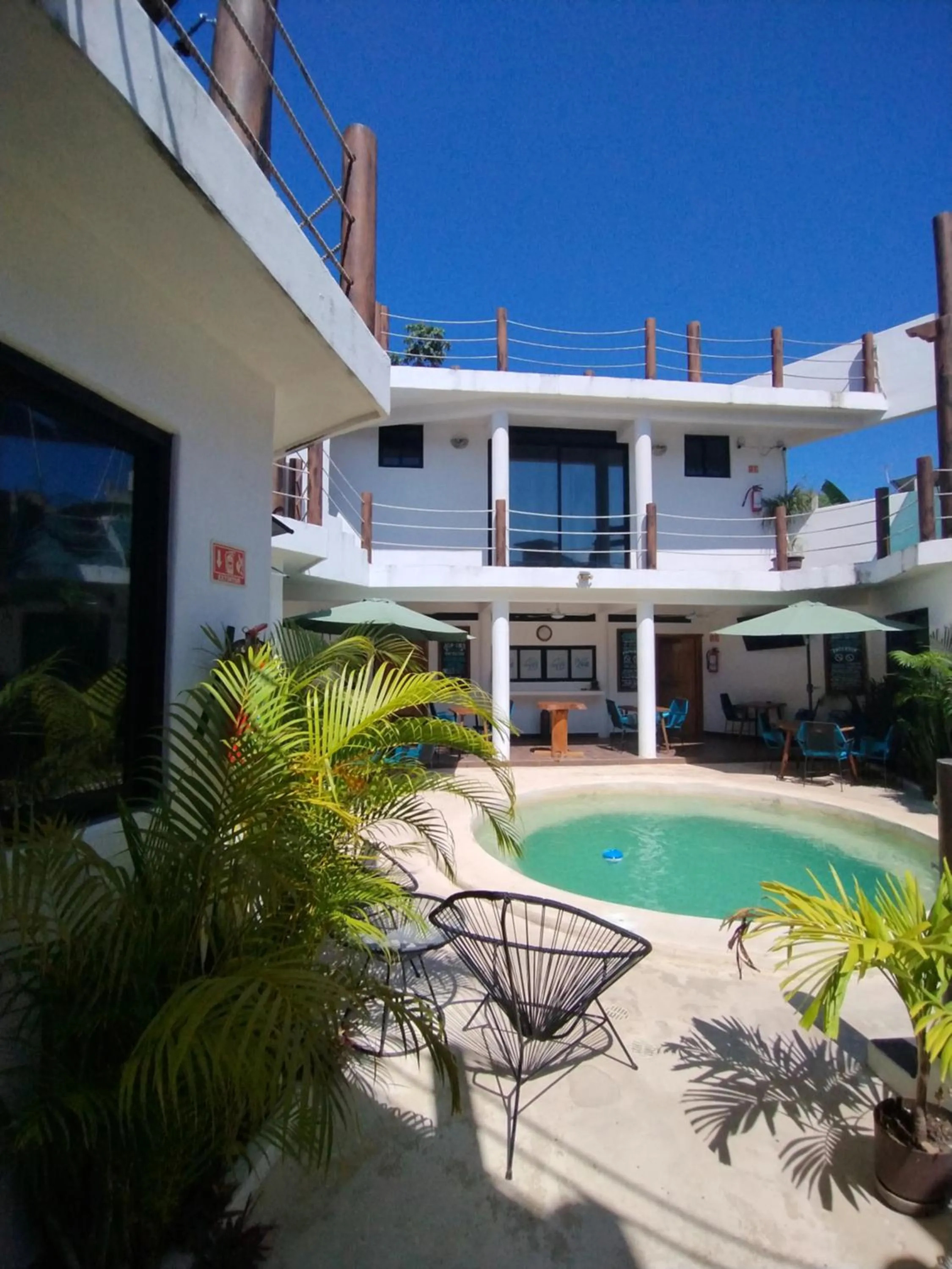 Patio in Ade Hotel Bacalar