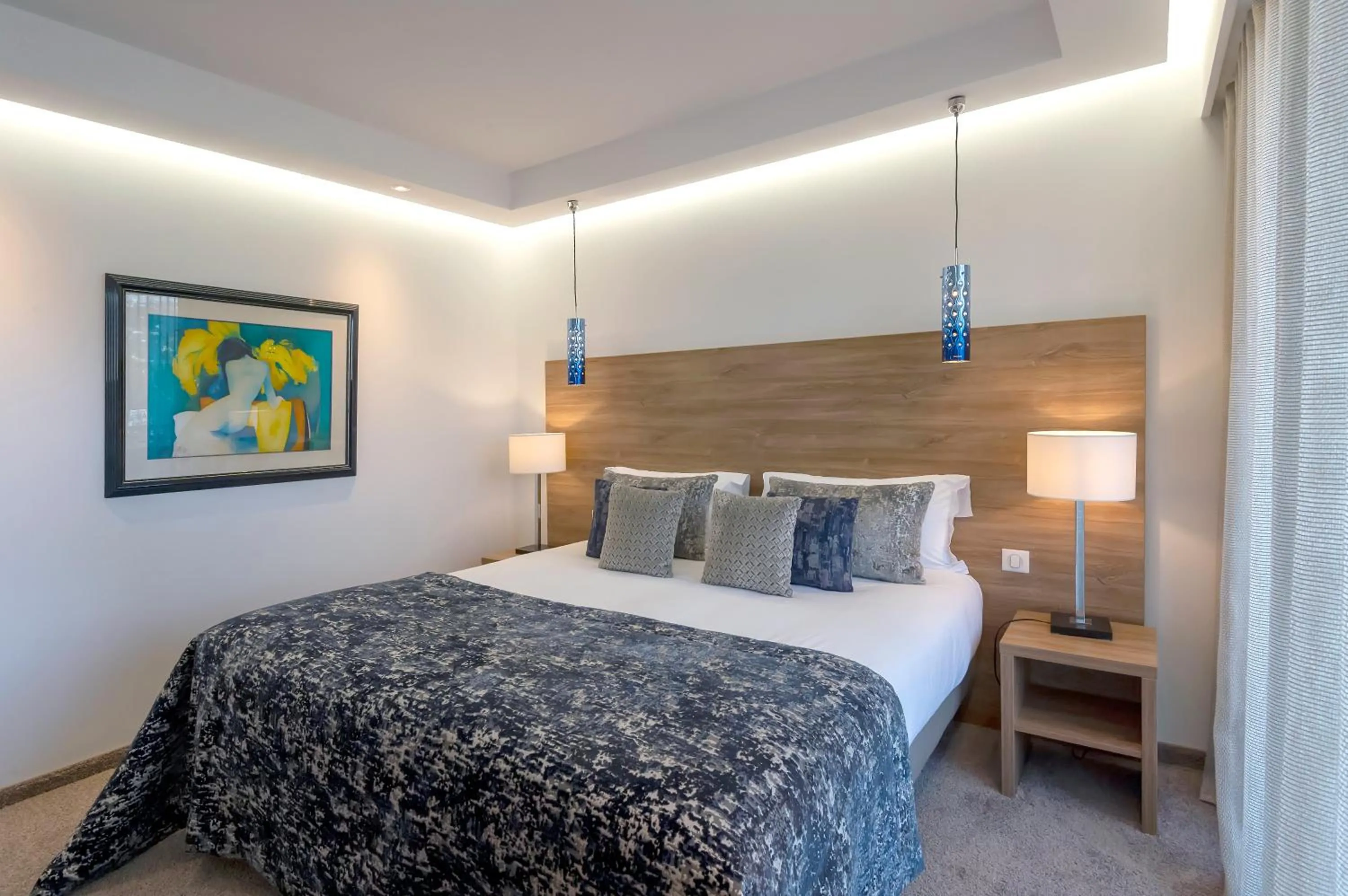 Bedroom, Bed in Servotel Saint-Vincent