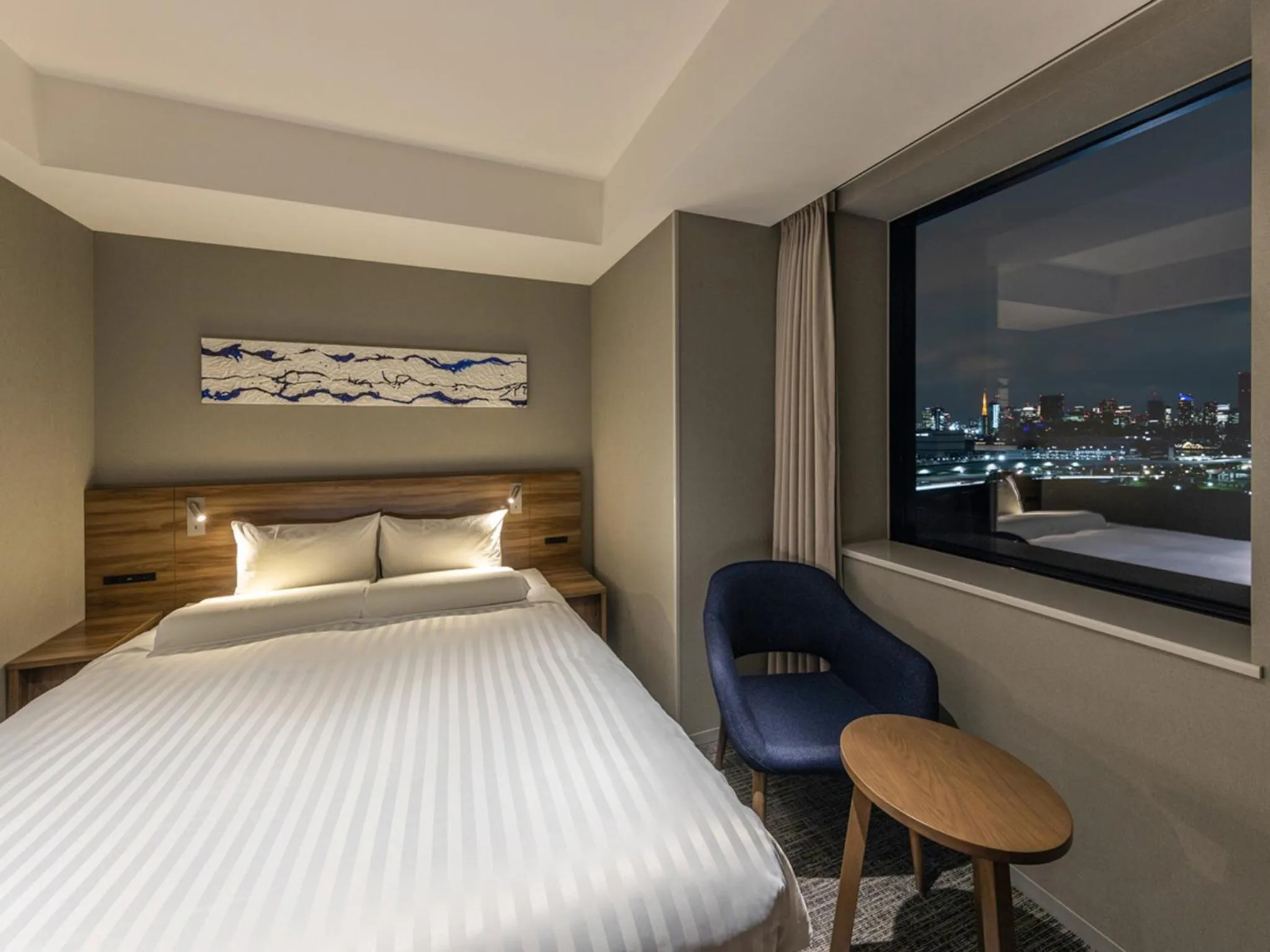 City view, Bed in Far East Village Hotel Tokyo Ariake