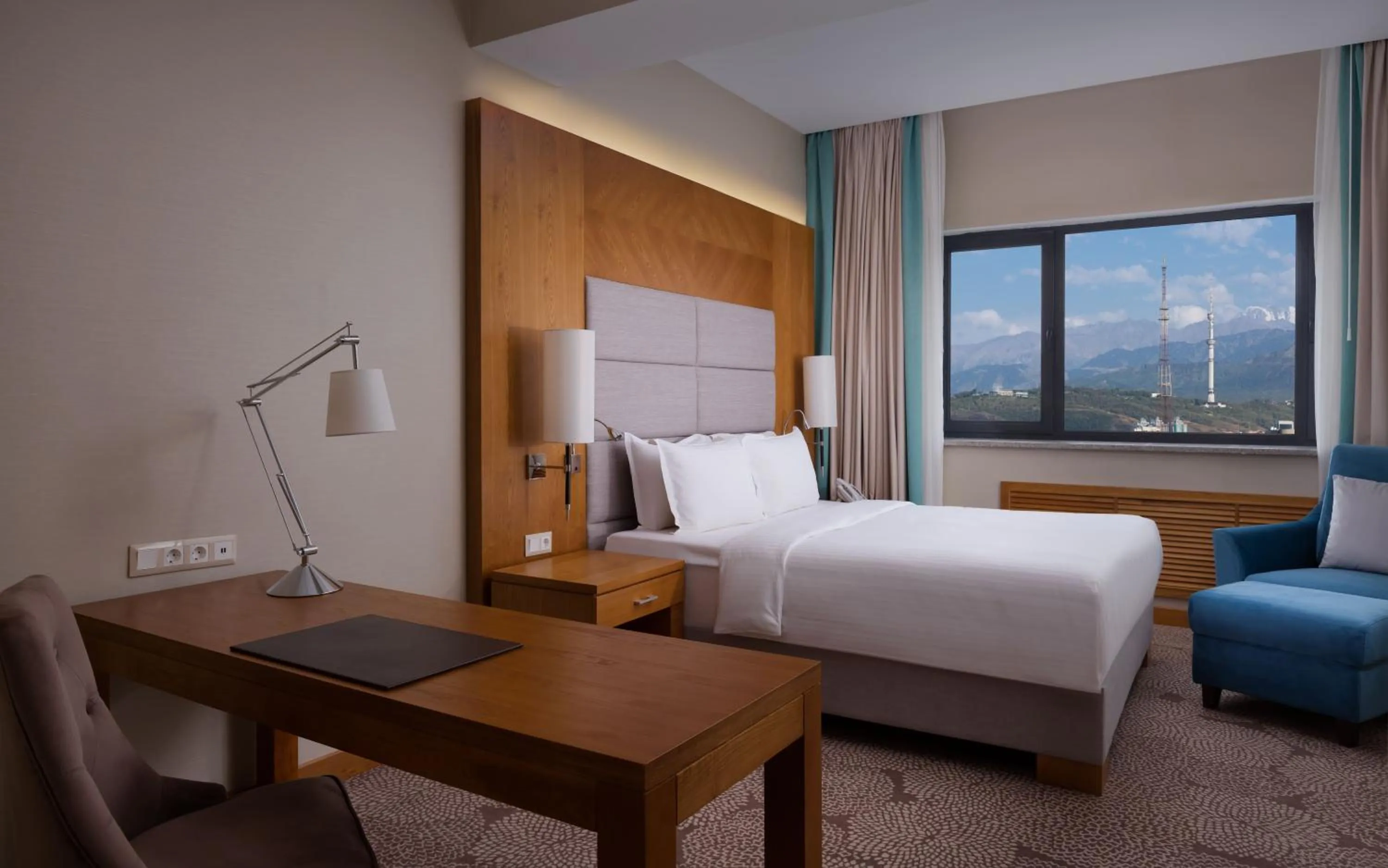 Bedroom, Bed in DoubleTree by Hilton Almaty