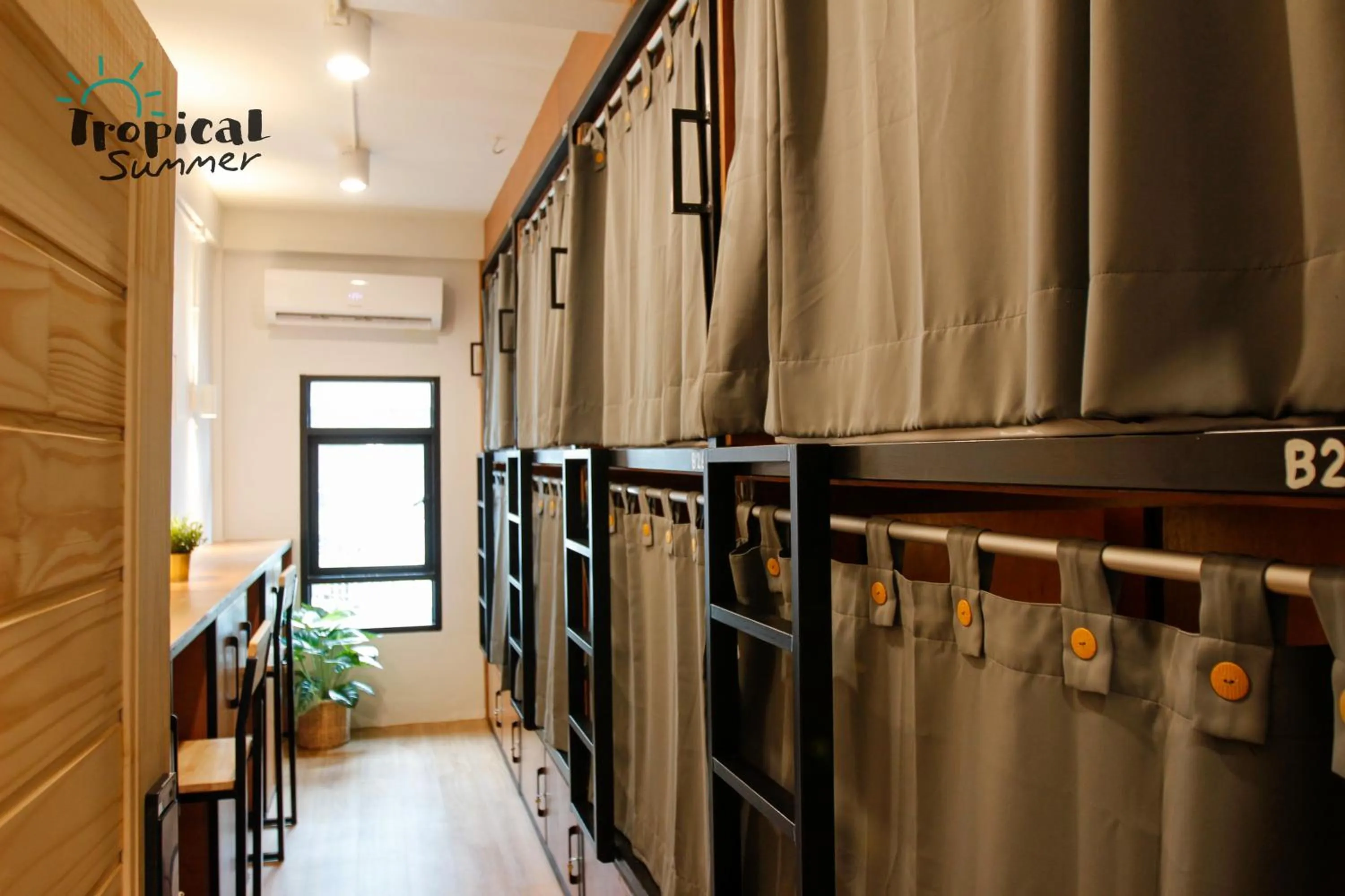 Bedroom in Tropical Summer Hostel