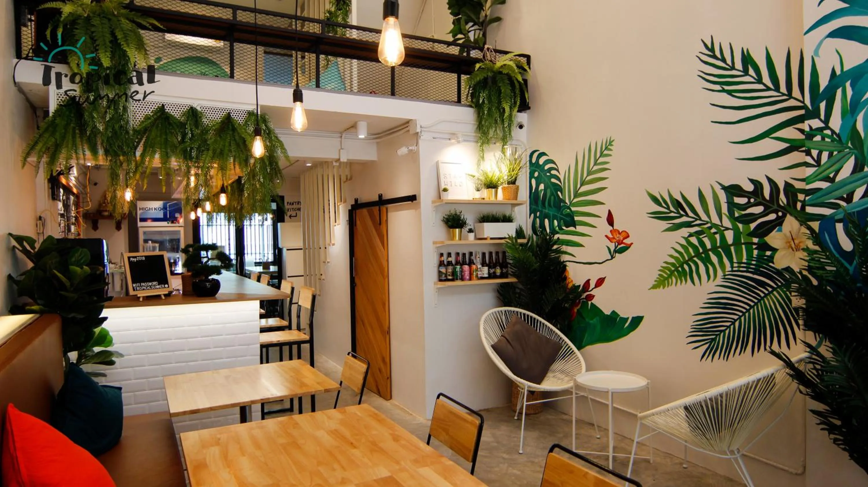 Lobby or reception in Tropical Summer Hostel