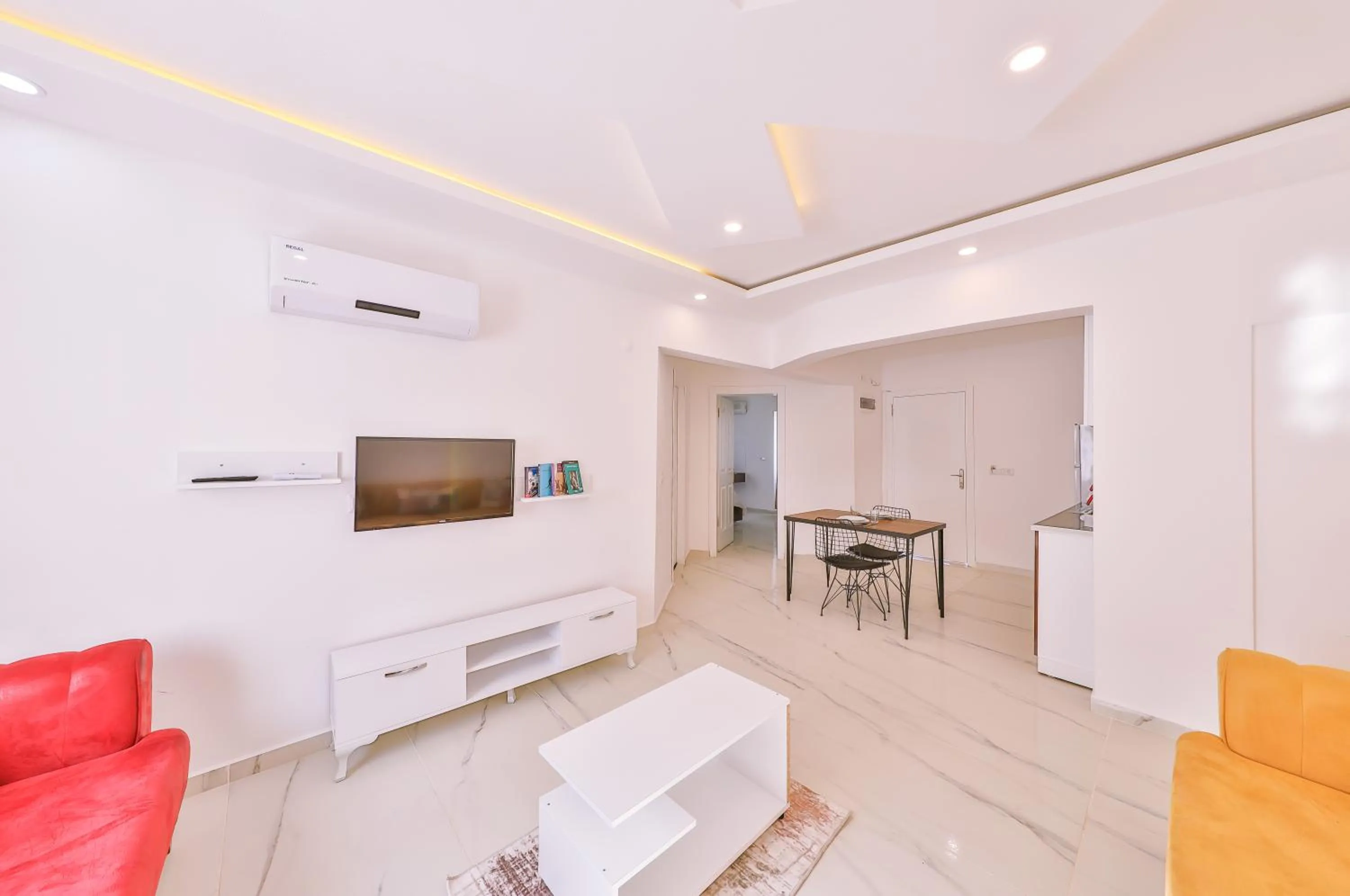 Seating area in 3 House Apart