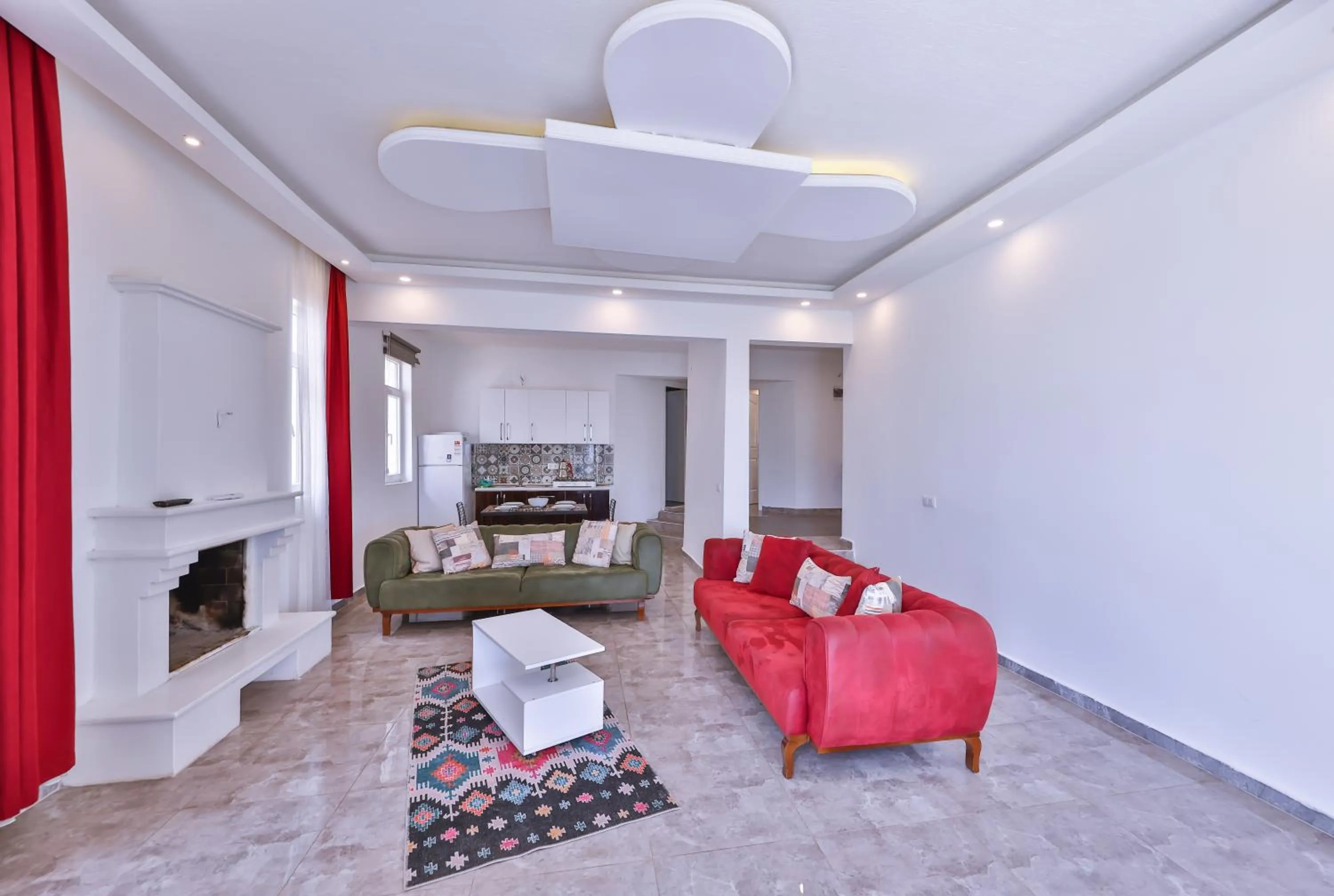 Seating area in 3 House Apart