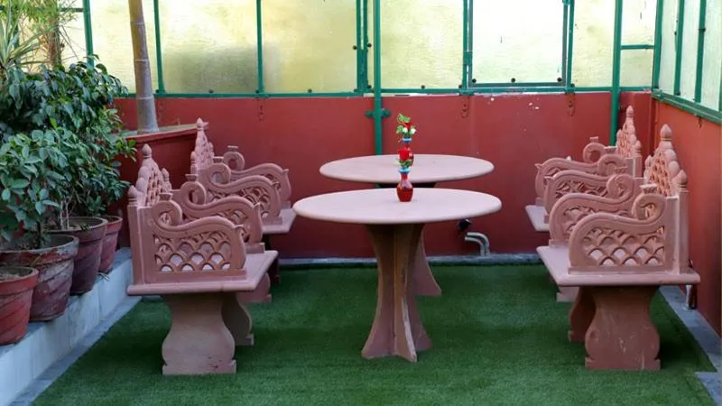 Seating area in Ganesha Palace