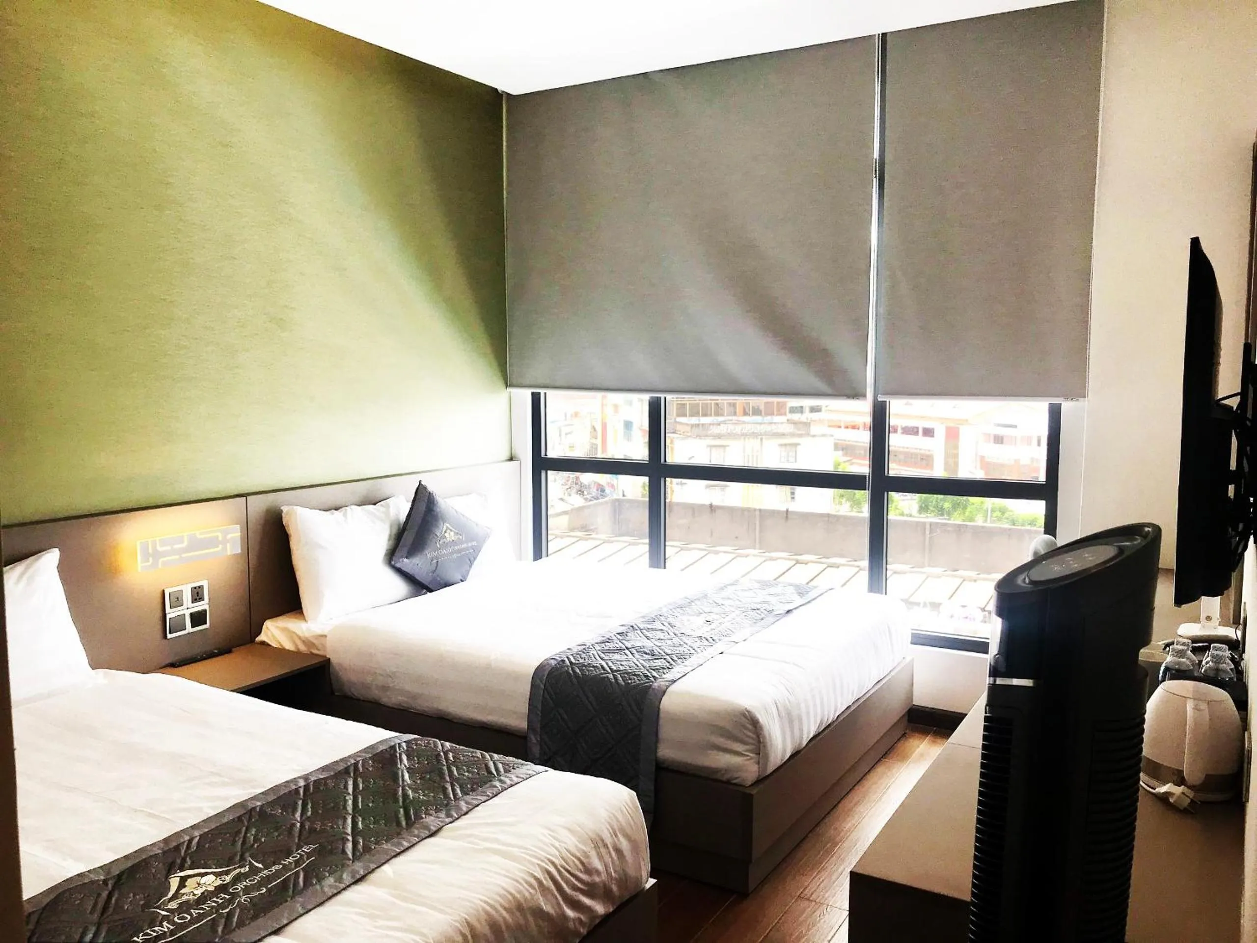 Bed in Kim Oanh Orchids Hotel