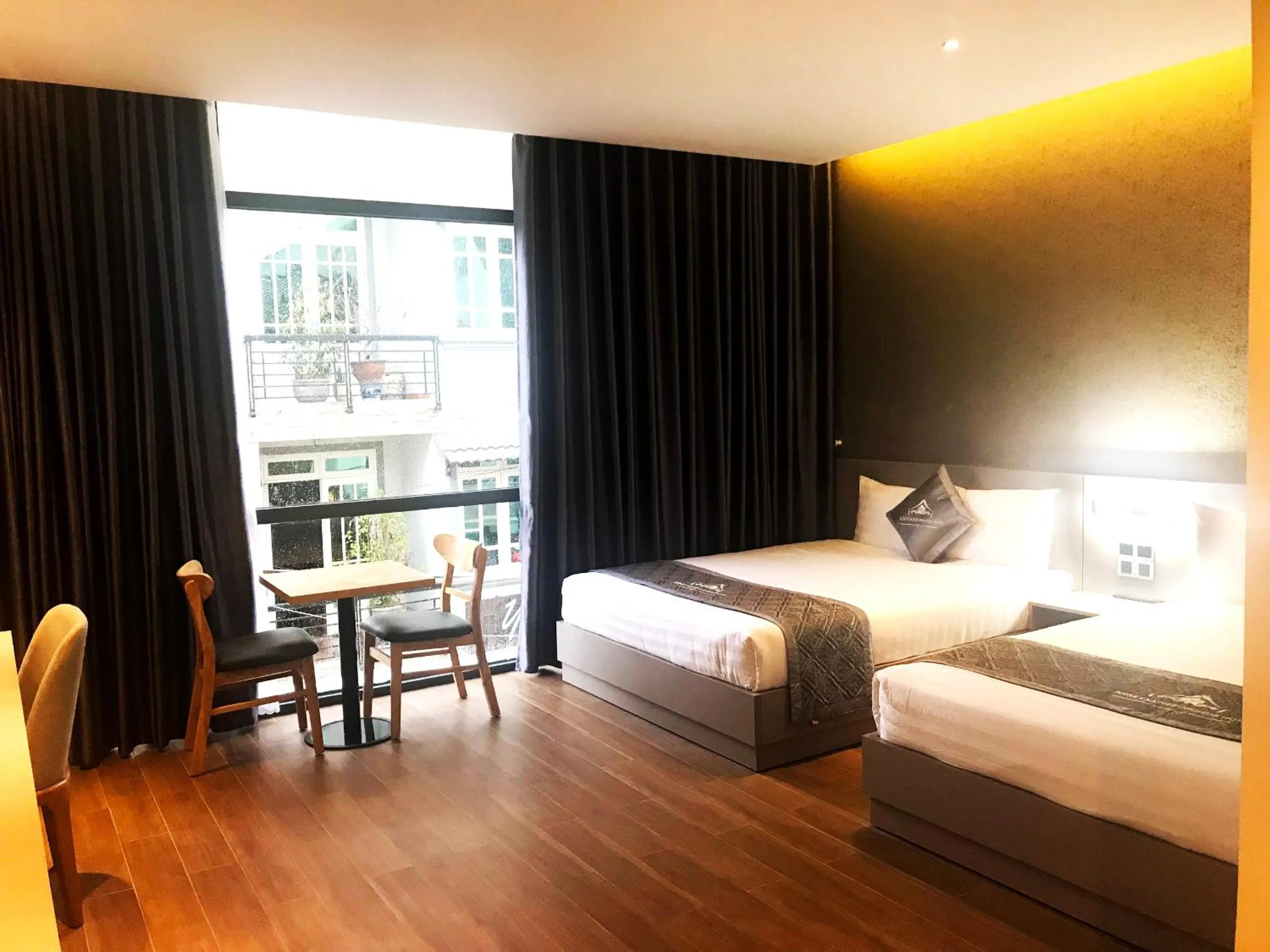 Bed in Kim Oanh Orchids Hotel