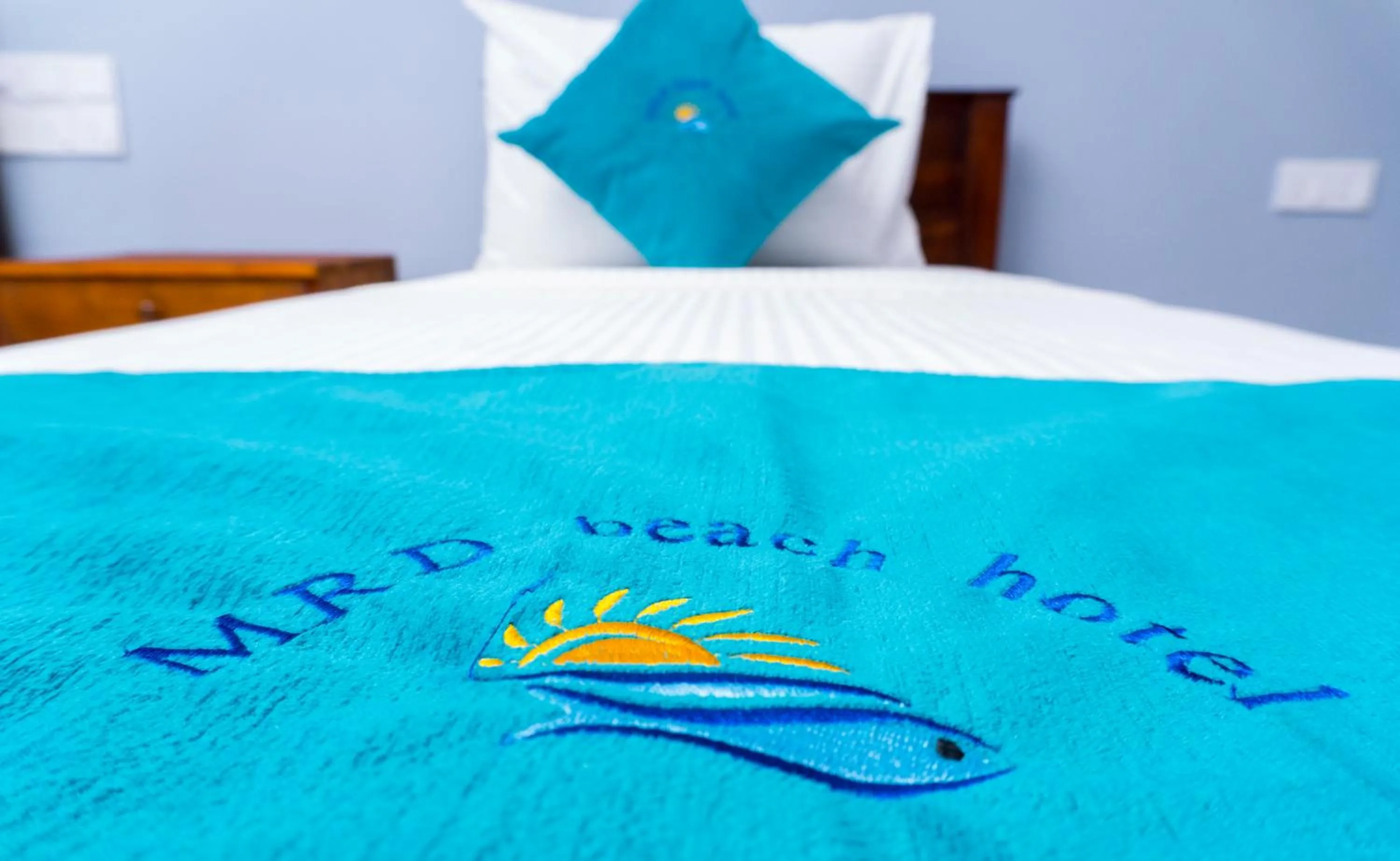 Property logo or sign, Bed in MRD Beach Hotel