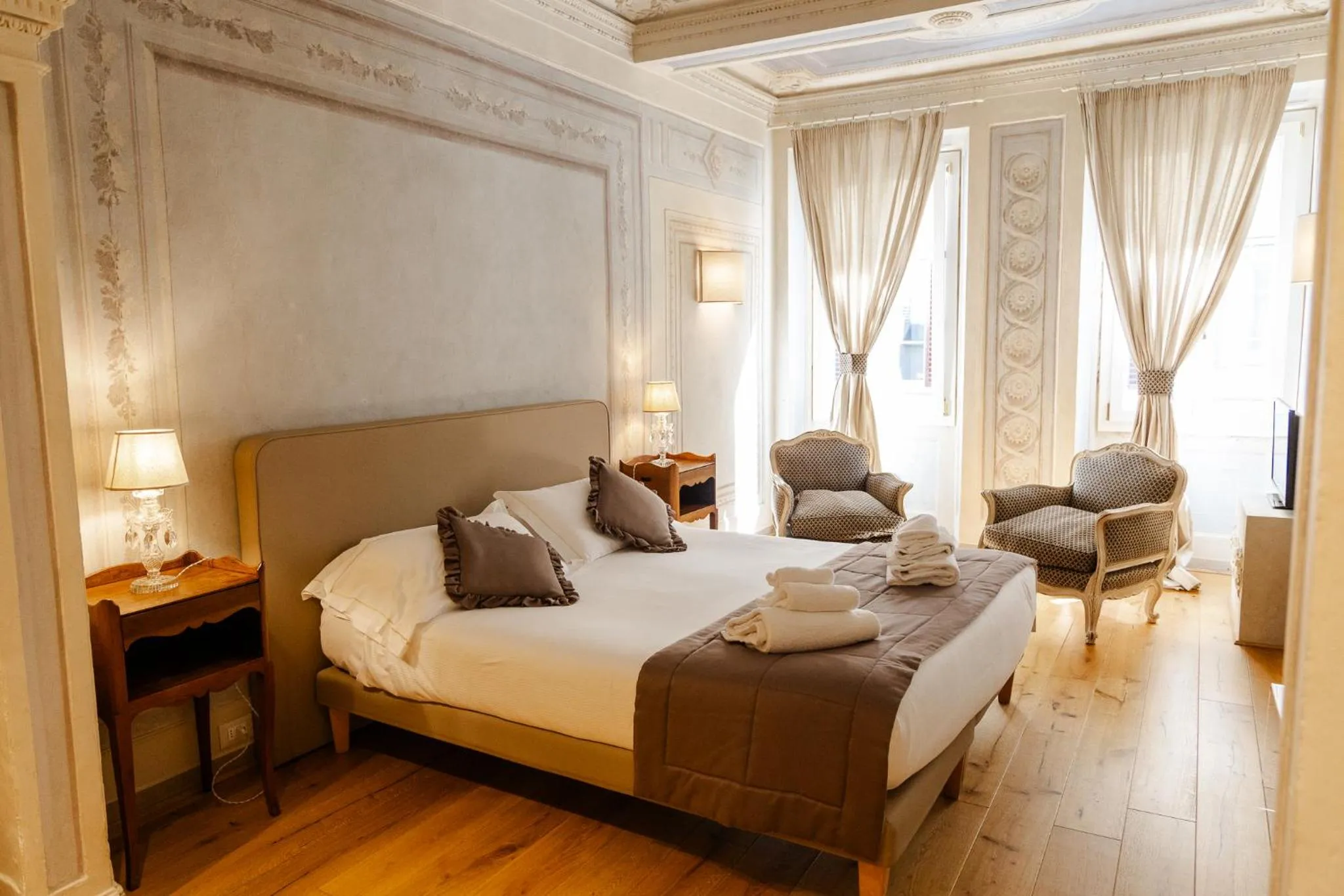 Photo of the whole room, Bed in San Pier Novello in Oltrarno