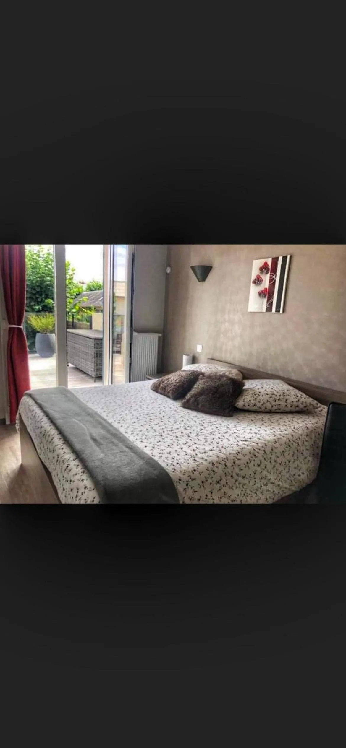 Bed in Hotel la piscine