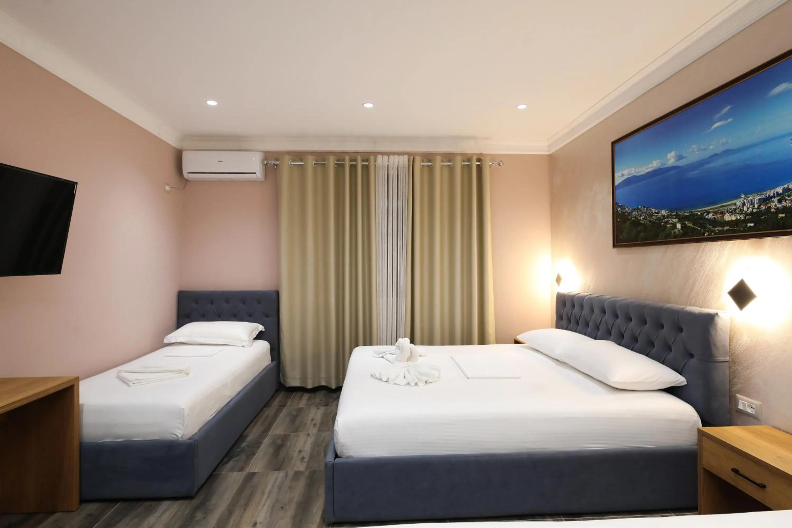 Bed in Hotel Salvadore