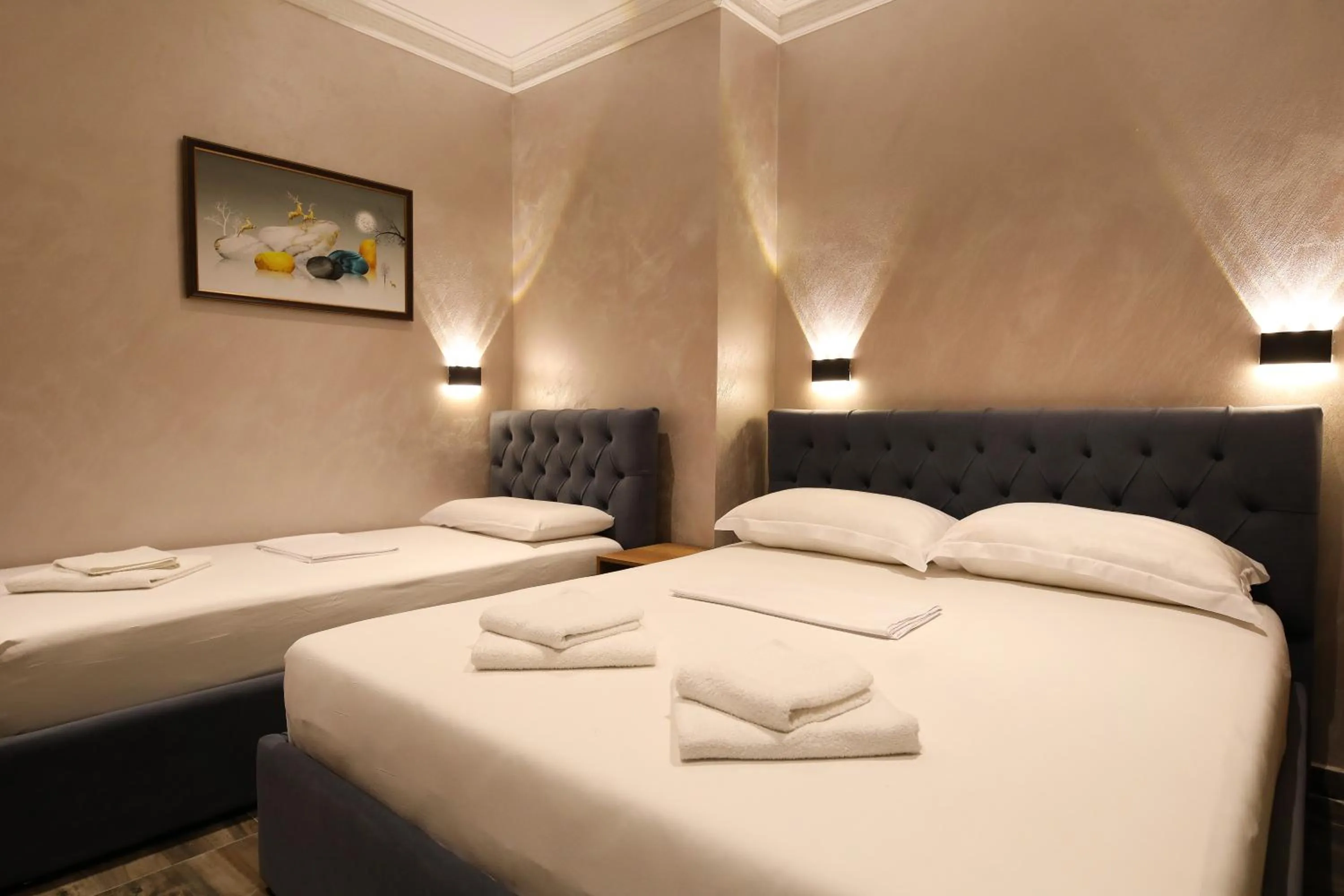 Bed in Hotel Salvadore