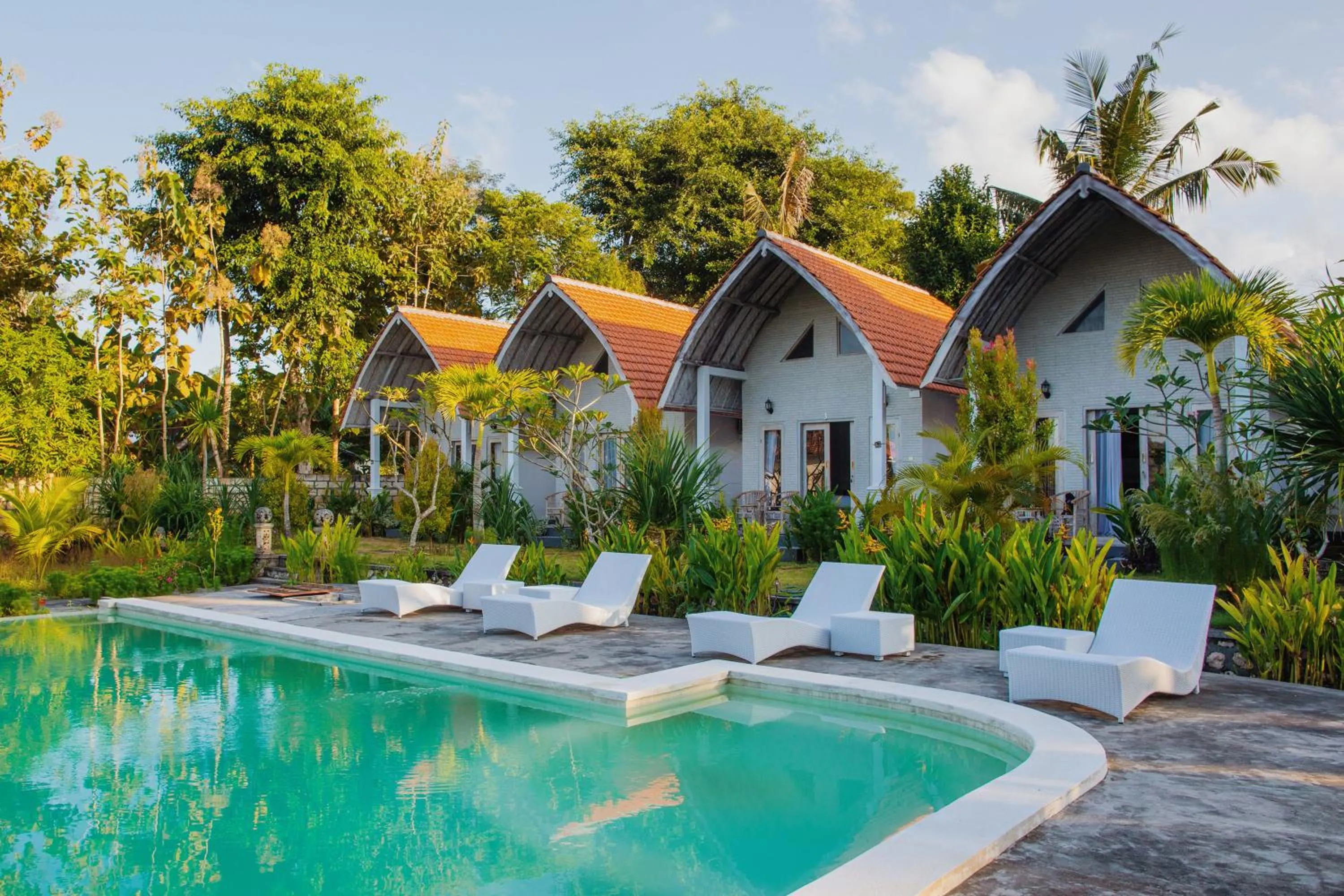 Pool view in Kayu Kuning Cottage