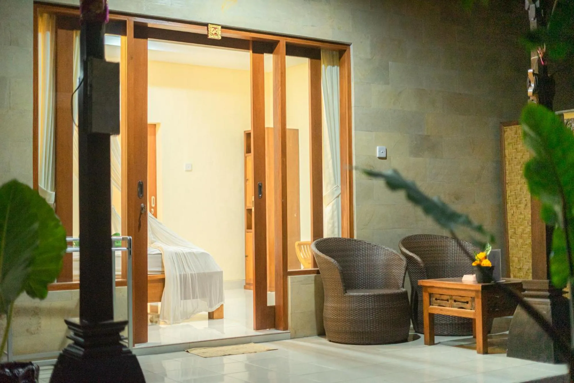 Seating area in Arana Garden Ubud