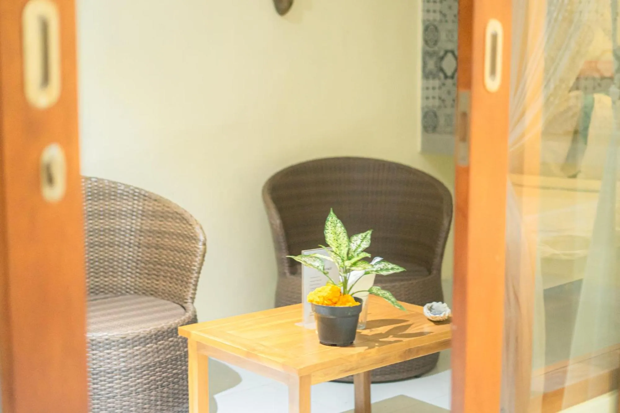 Seating area in Arana Garden Ubud