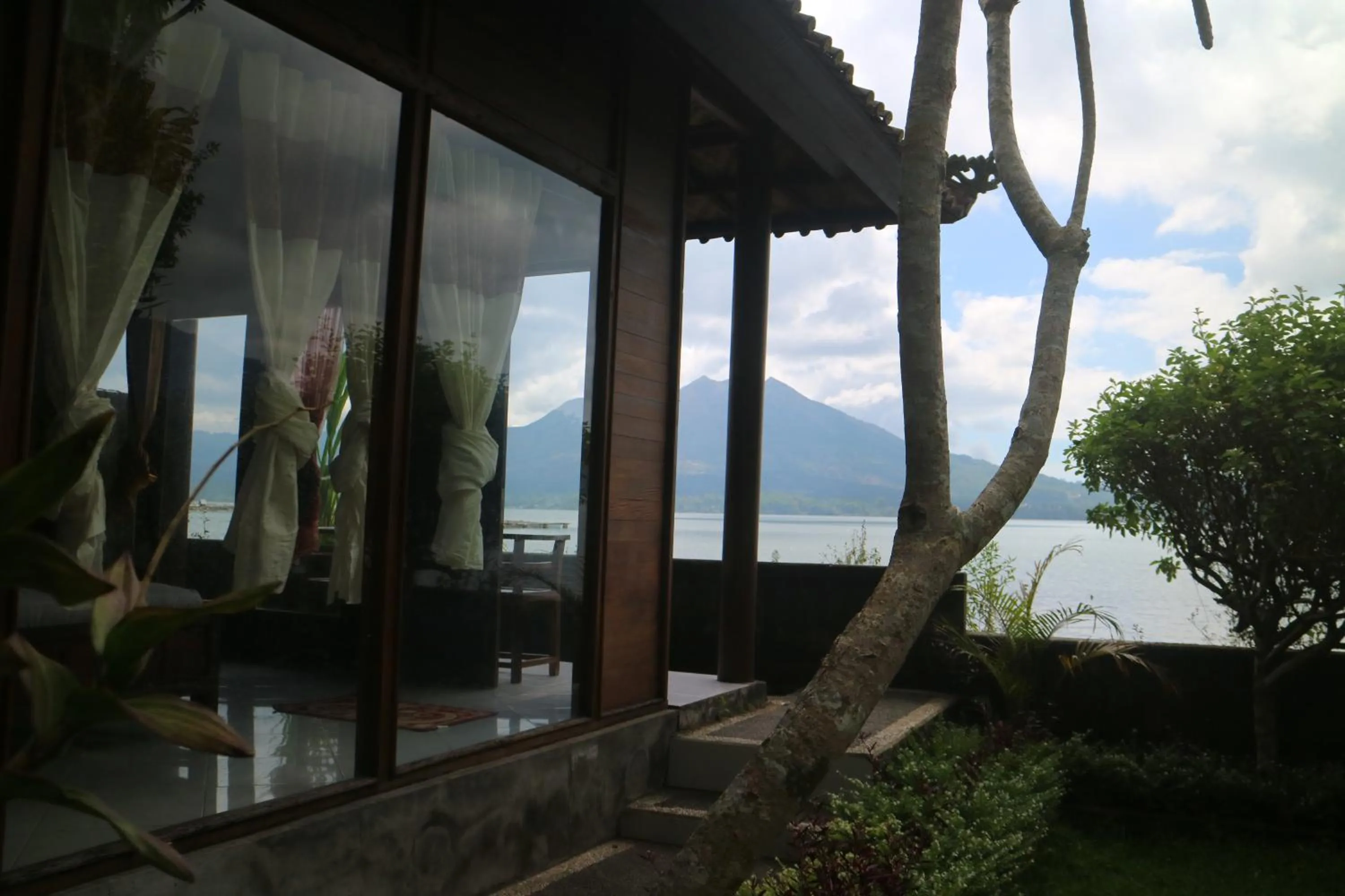 Garden view in Batur Green Lakeview in Kintamani Bali