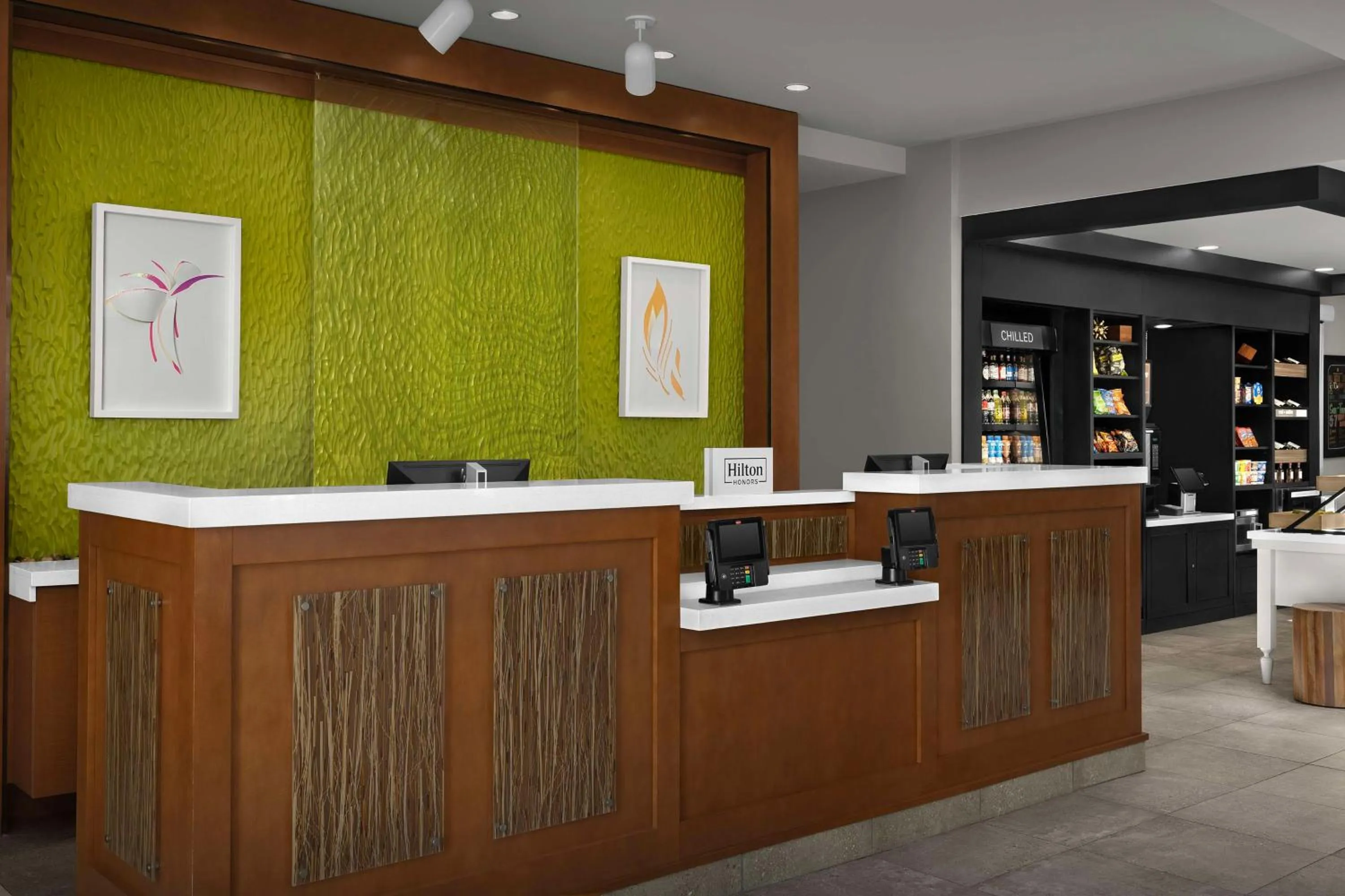 Lobby or reception in Hilton Garden Inn Cedar Falls Conference Center