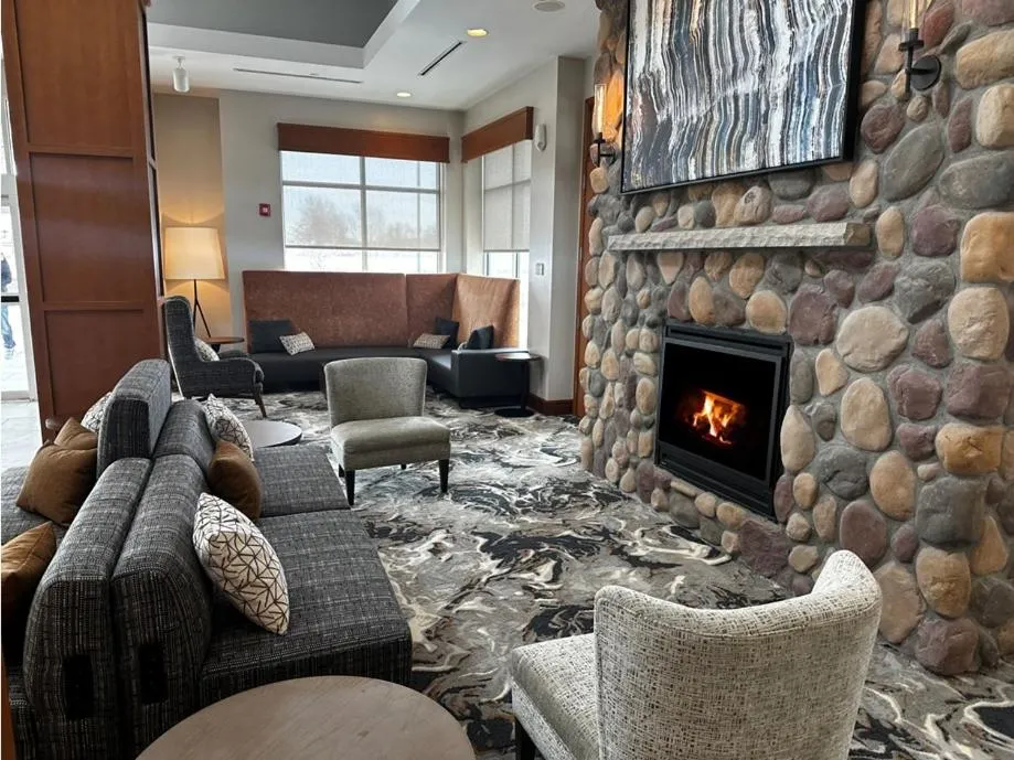 Lobby or reception in Hilton Garden Inn Cedar Falls Conference Center