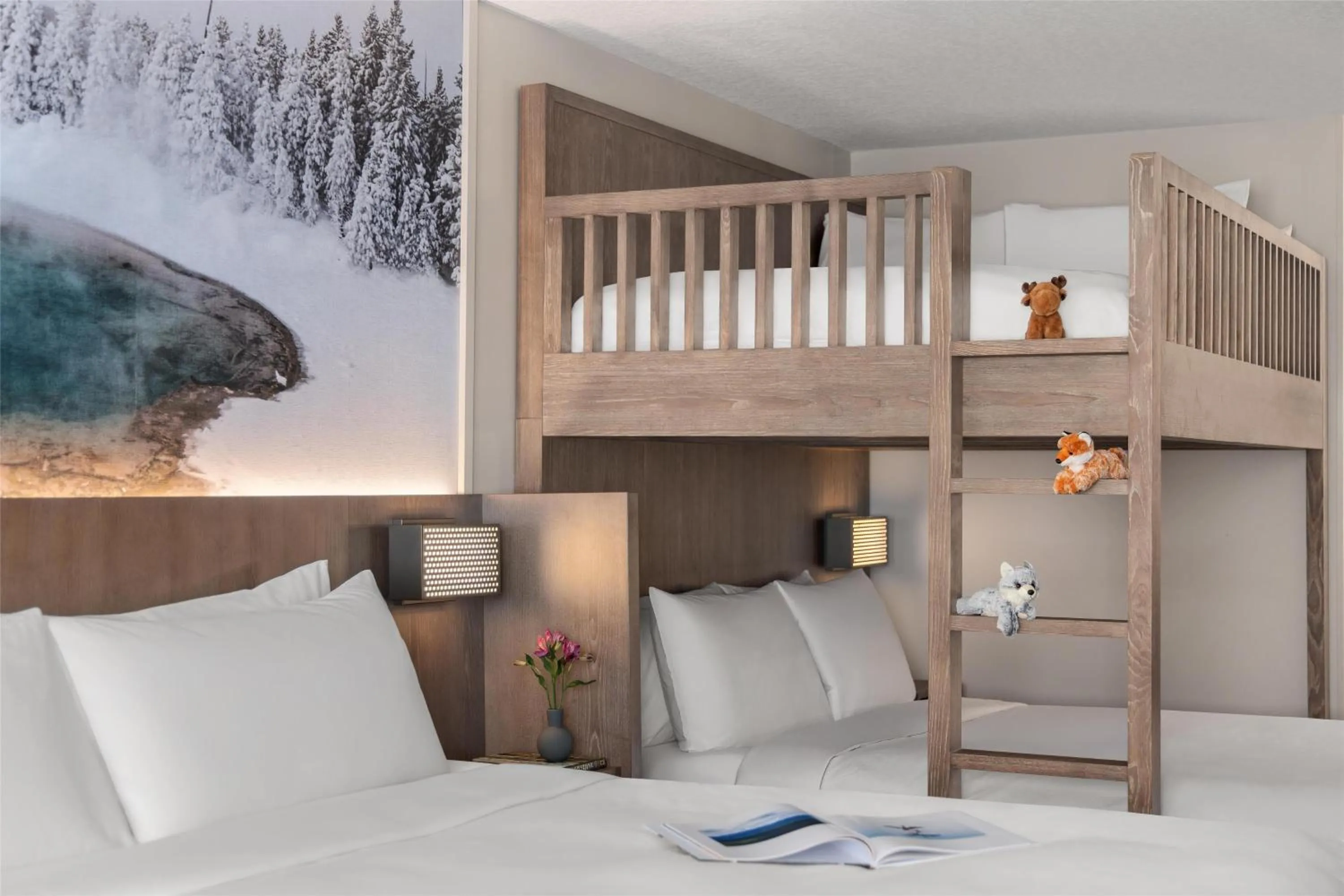 Bed in Starlite Yellowstone, Tapestry Collection by Hilton