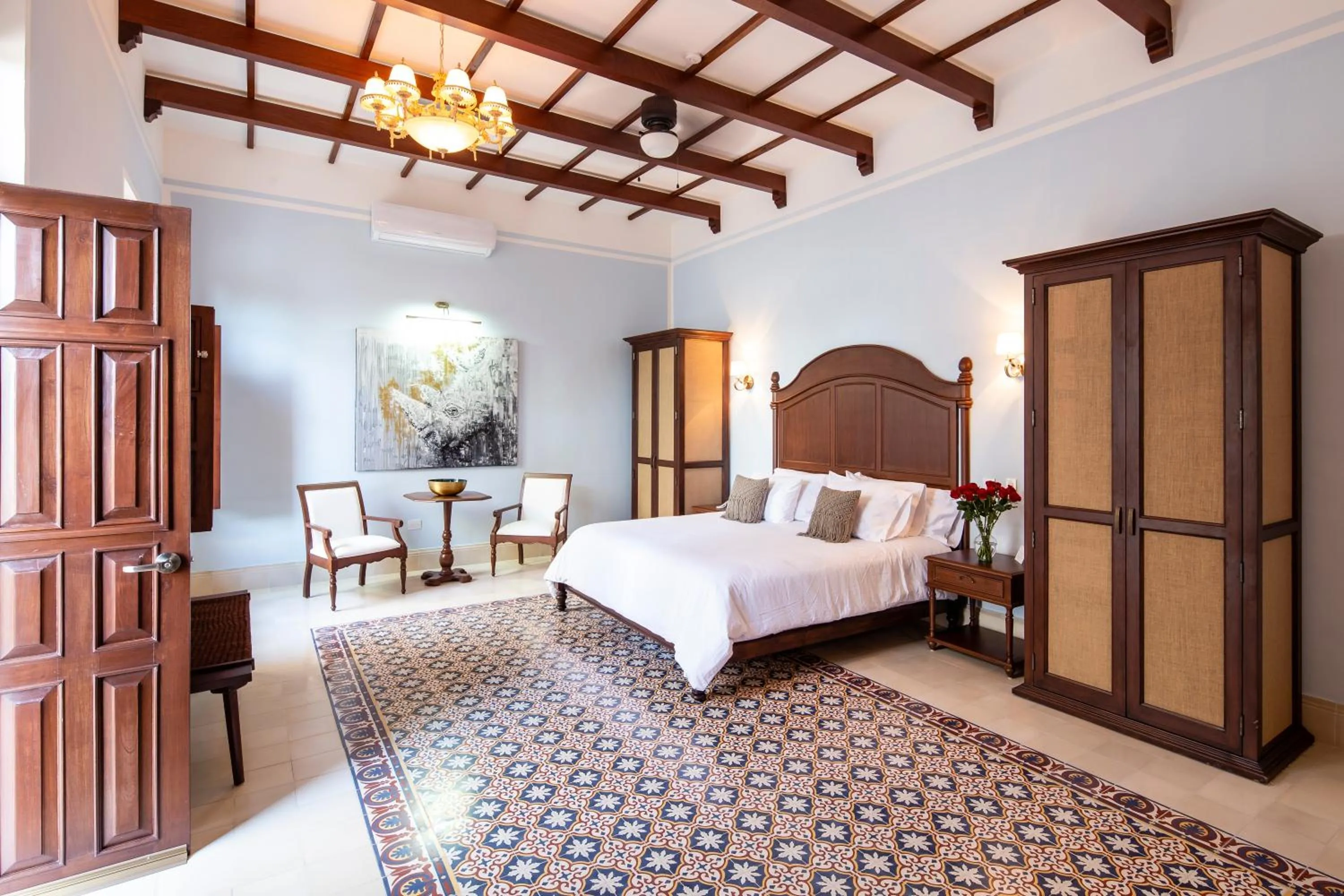 Bed in Casa Tavera- Adults Only