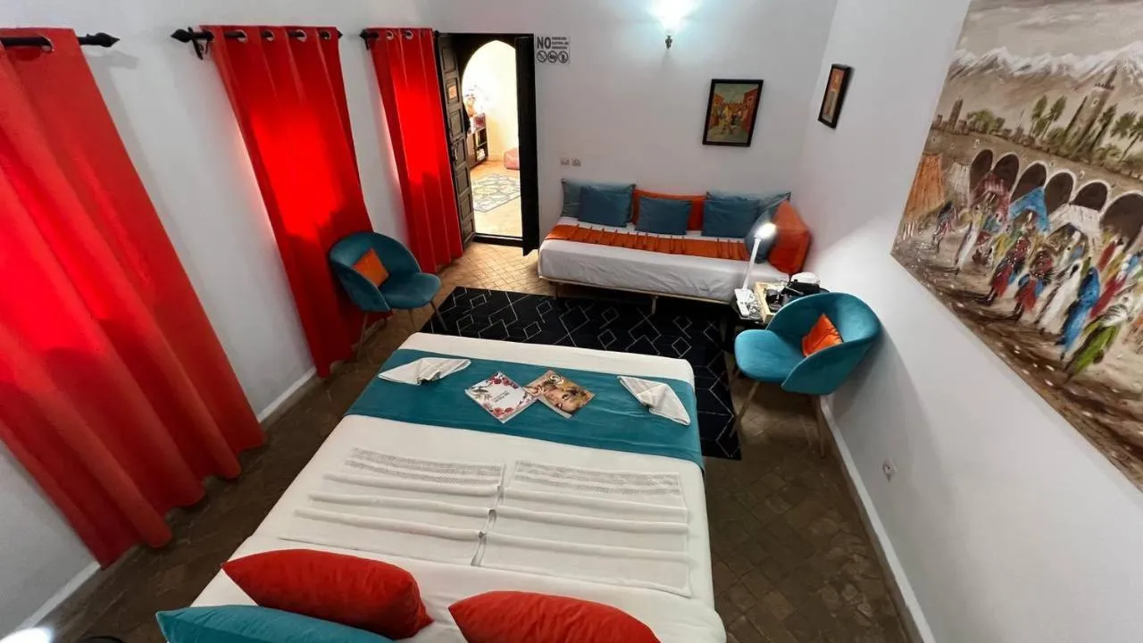 Bed in RIAD PÉNÉLOPE Marrakech