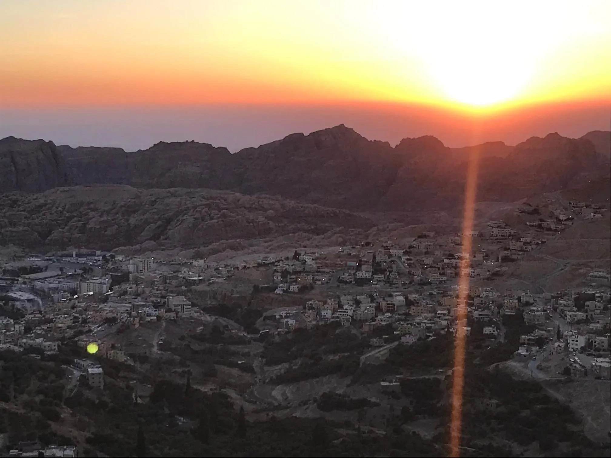 Sunset in Petra Guests Hotel