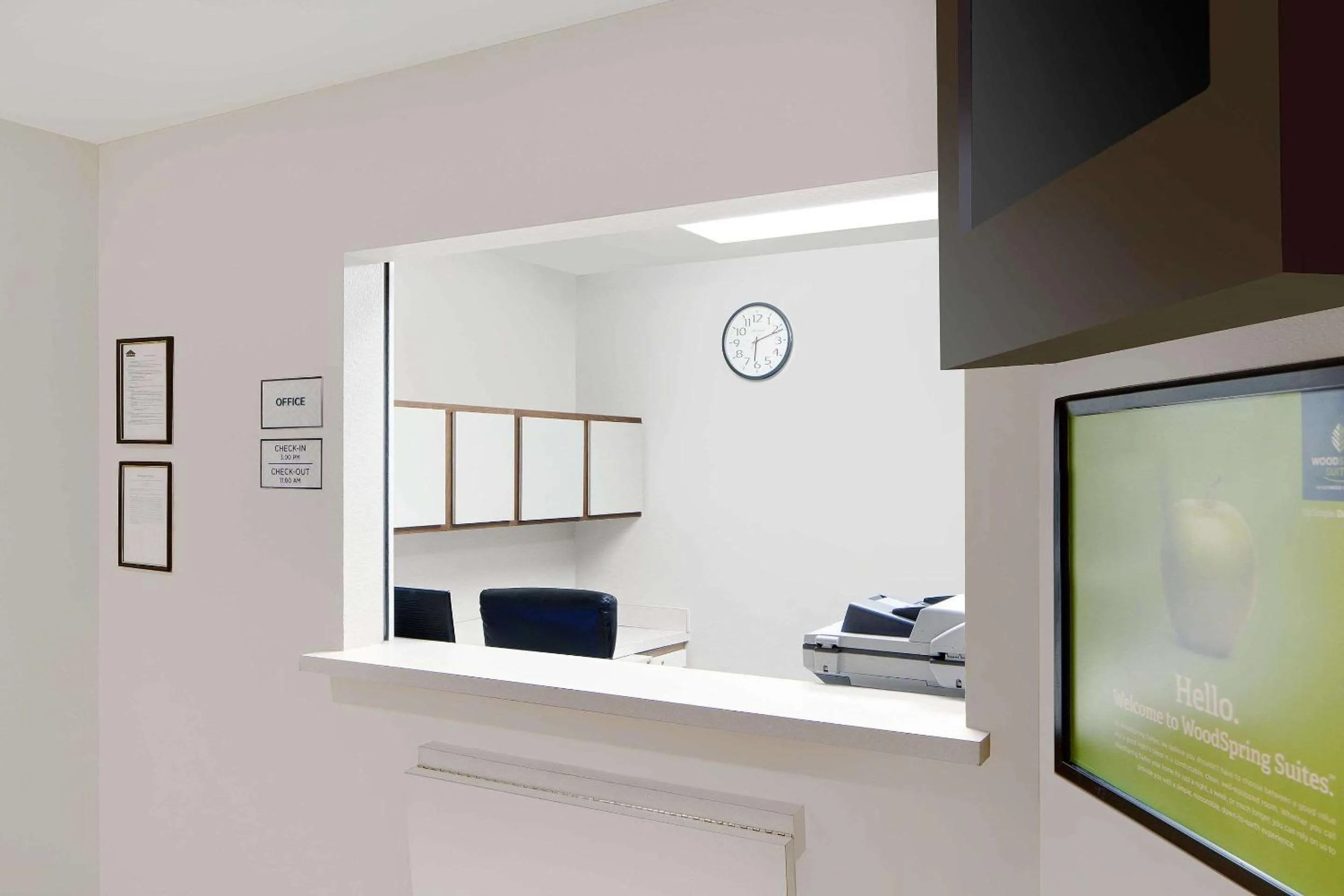 Lobby or reception in WoodSpring Suites Fort Worth Forest Hill