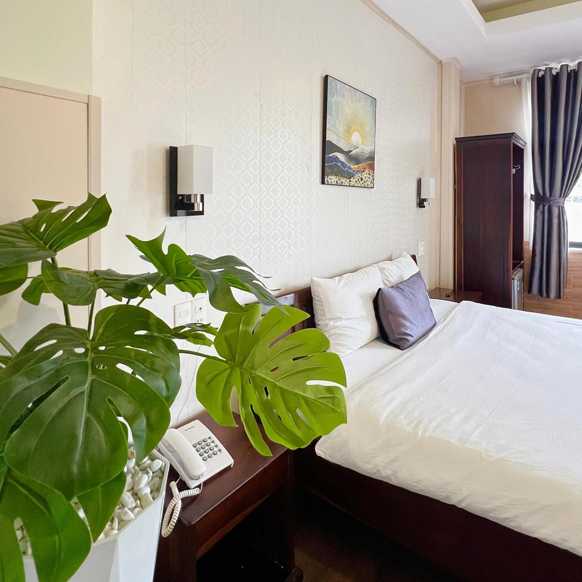 Bed in Le Grey Dalat Hotel