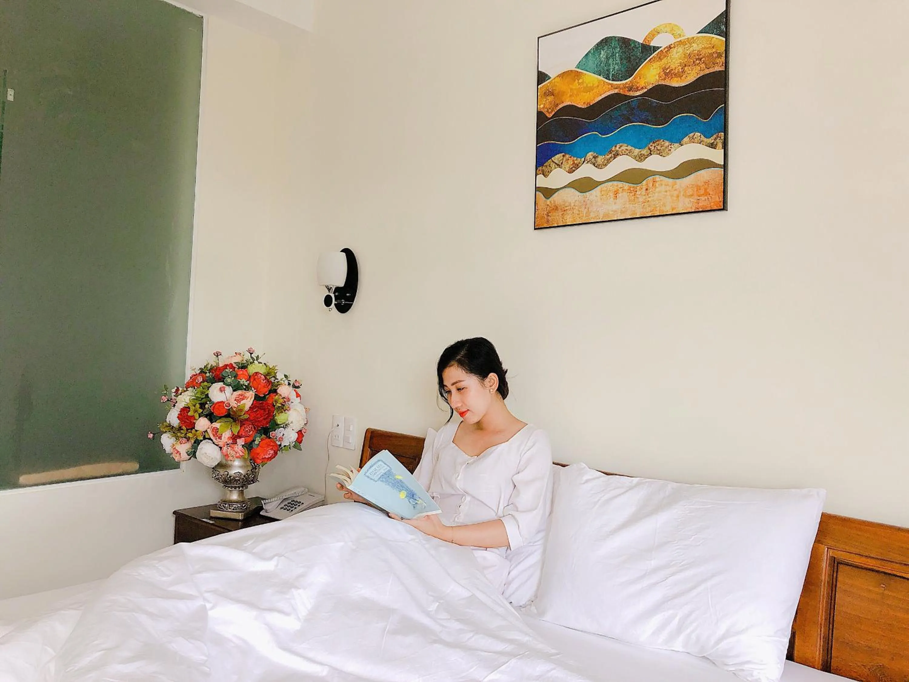 Bed in Le Grey Dalat Hotel