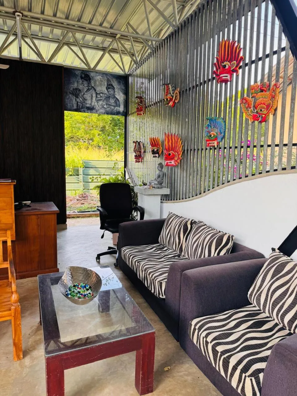 Seating area in Royal Rock Sigiriya
