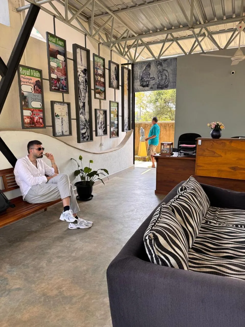 Seating area in Royal Rock Sigiriya