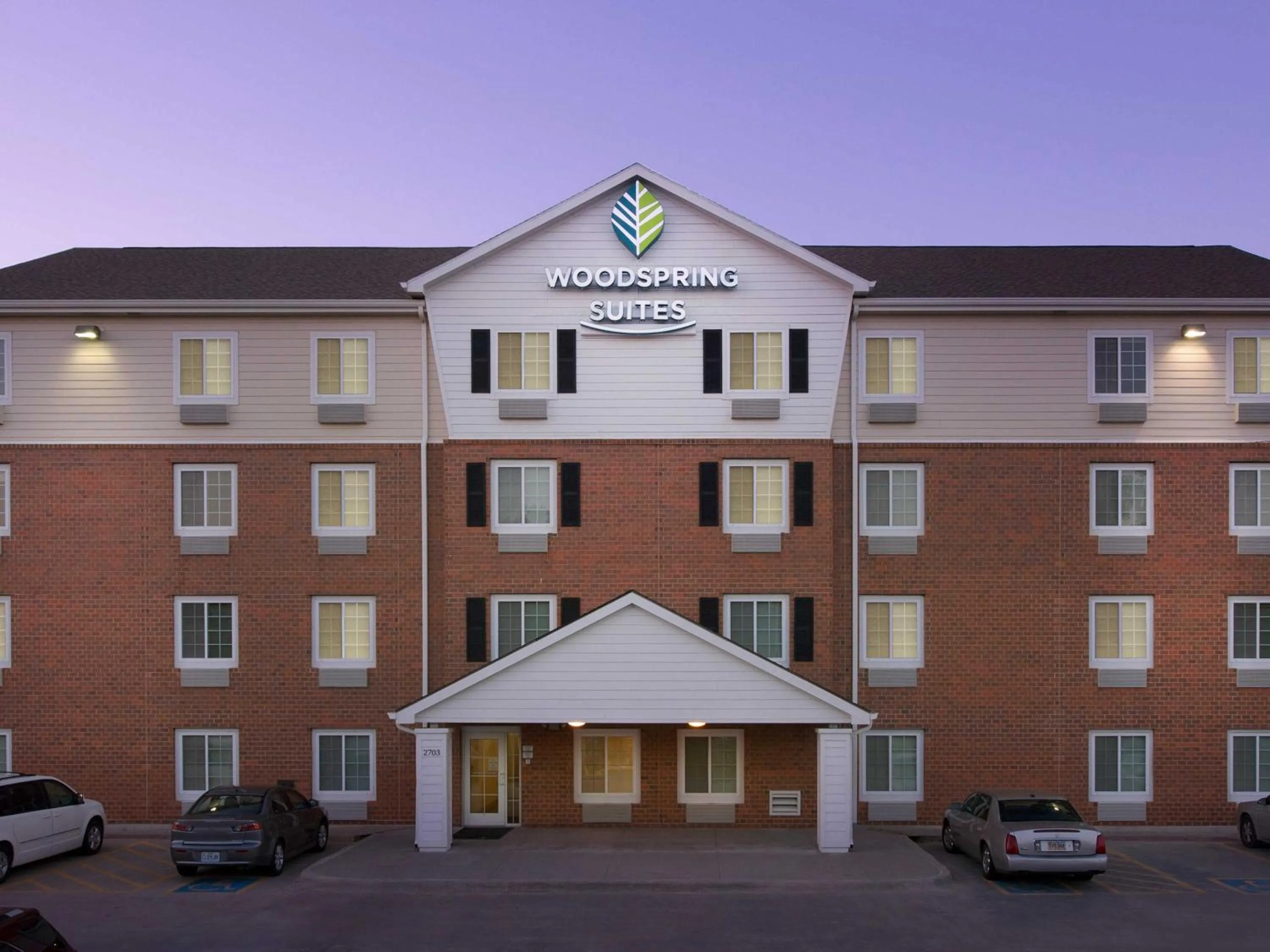 Property building in WoodSpring Suites Omaha Bellevue, an Extended Stay Hotel