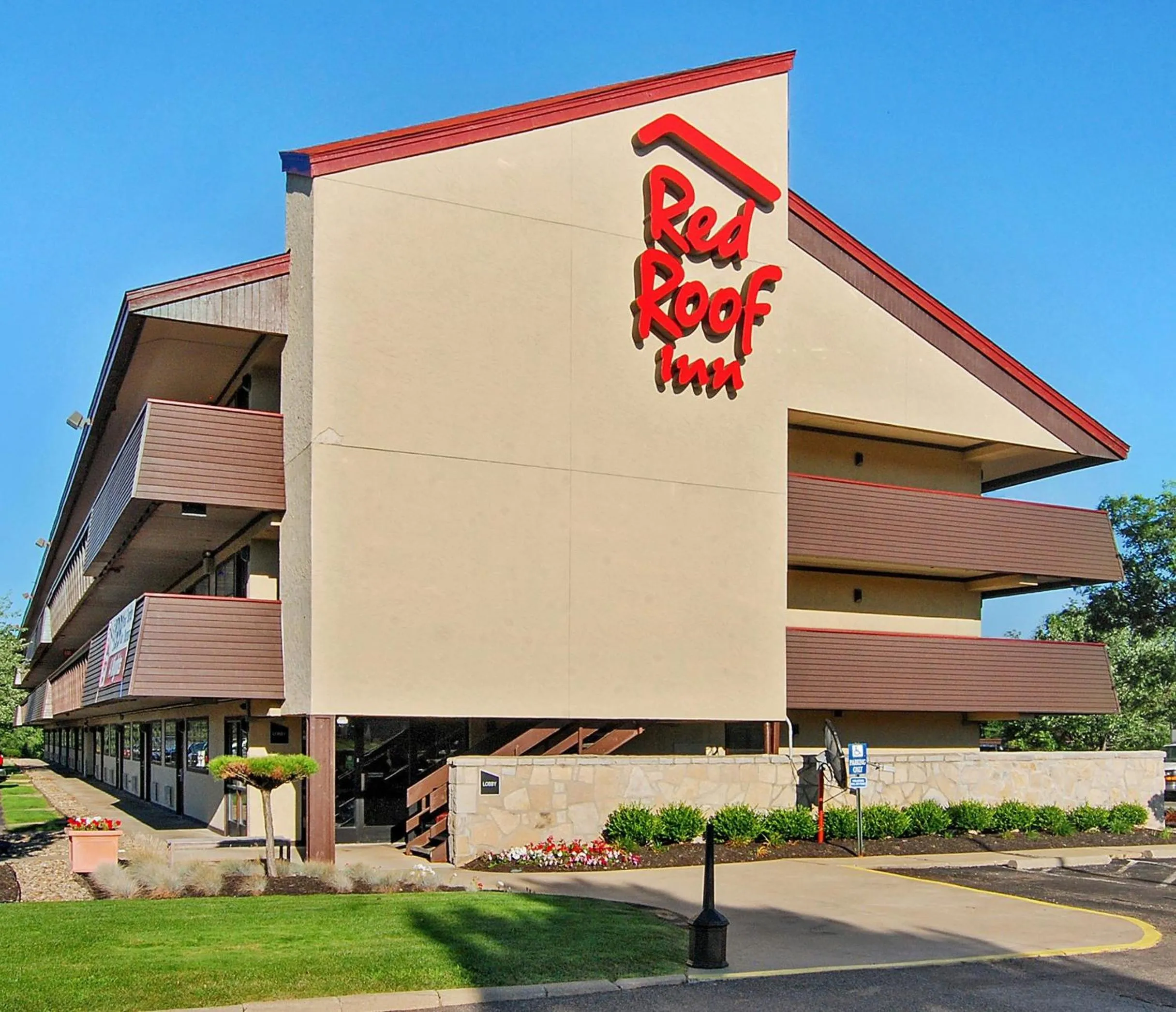 Property building in Red Roof Inn Akron