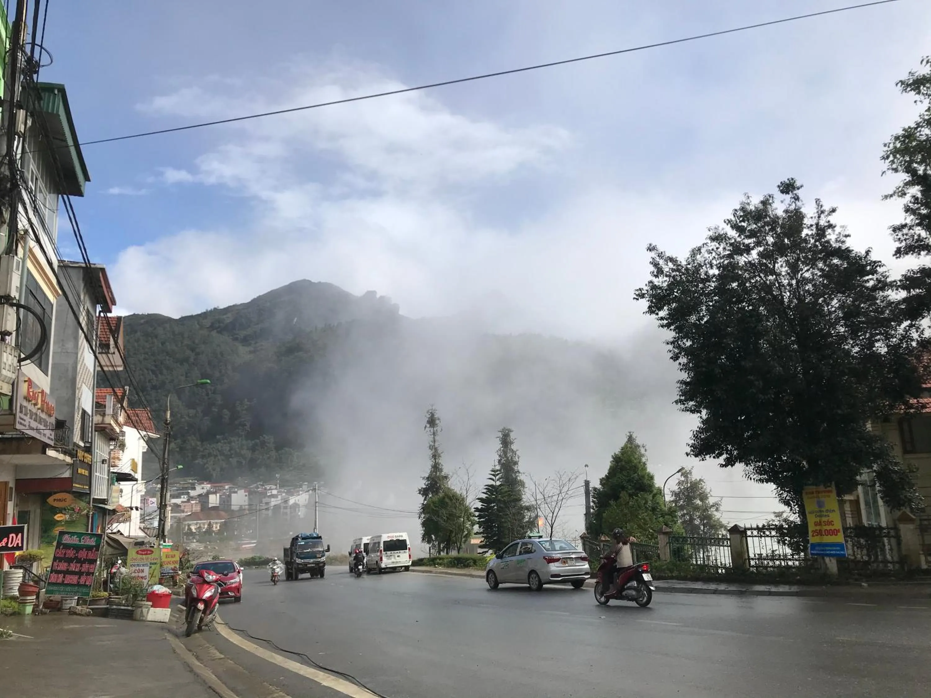 City view in Flaco Hostel Sapa