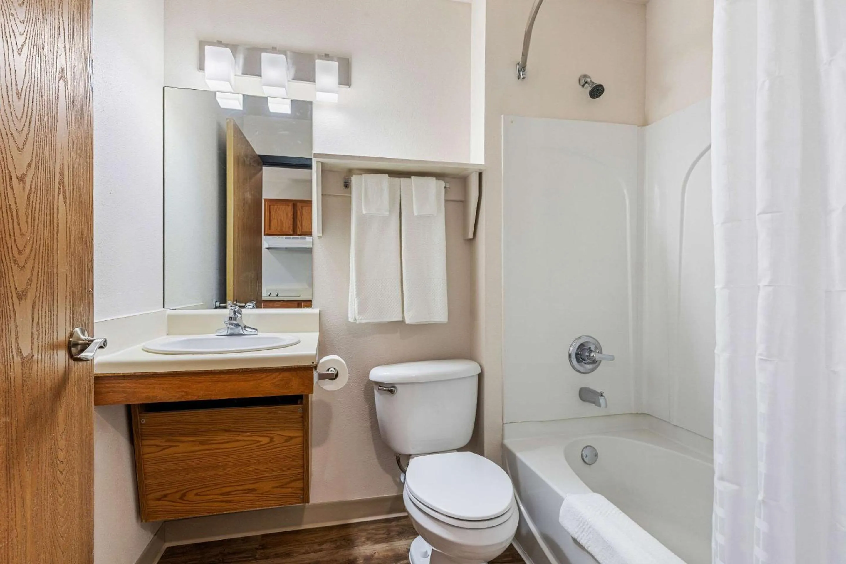 Bedroom in WoodSpring Suites Tulsa