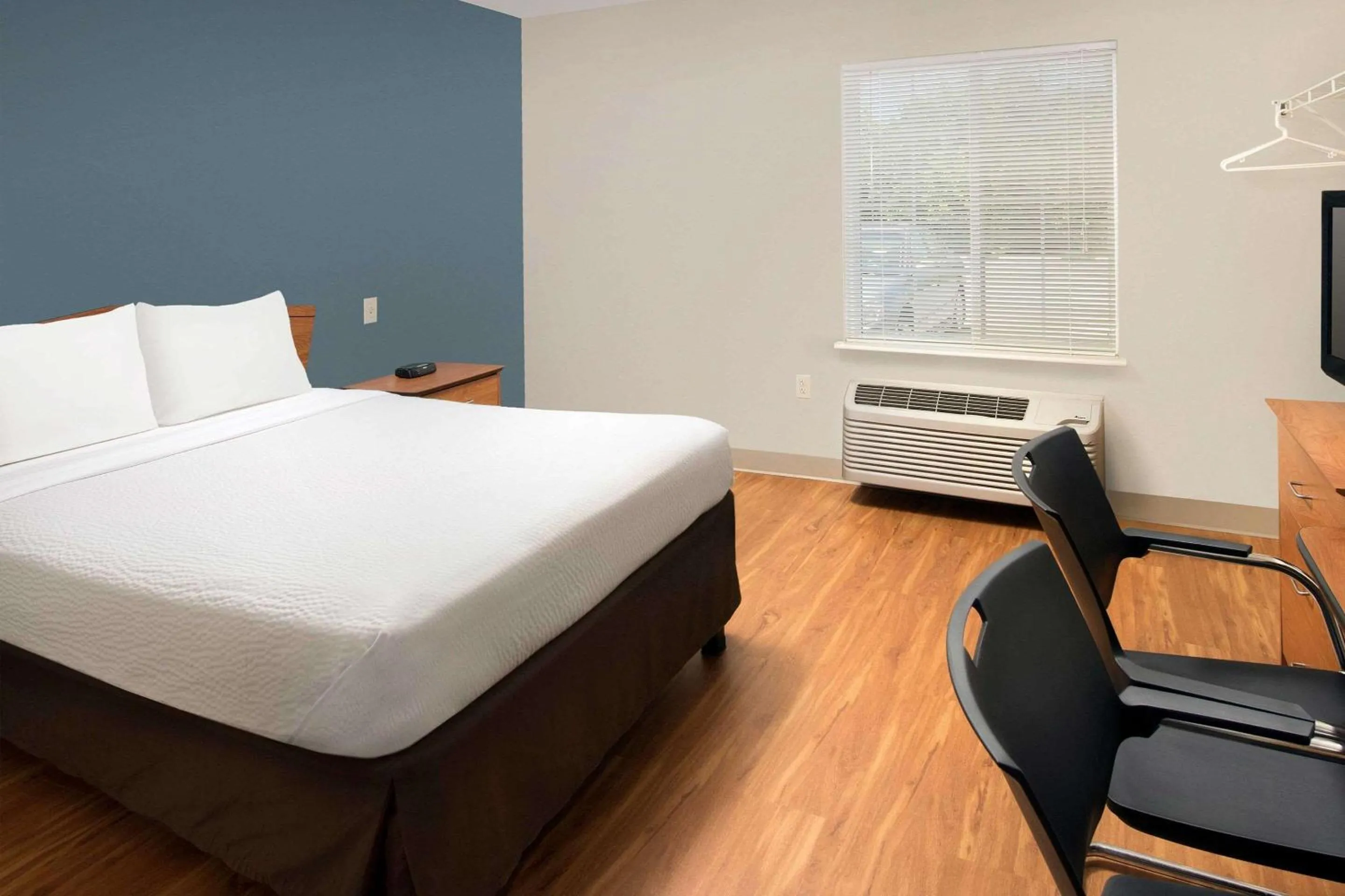 Photo of the whole room, Bed in WoodSpring Suites Clarksville Ft. Campbell