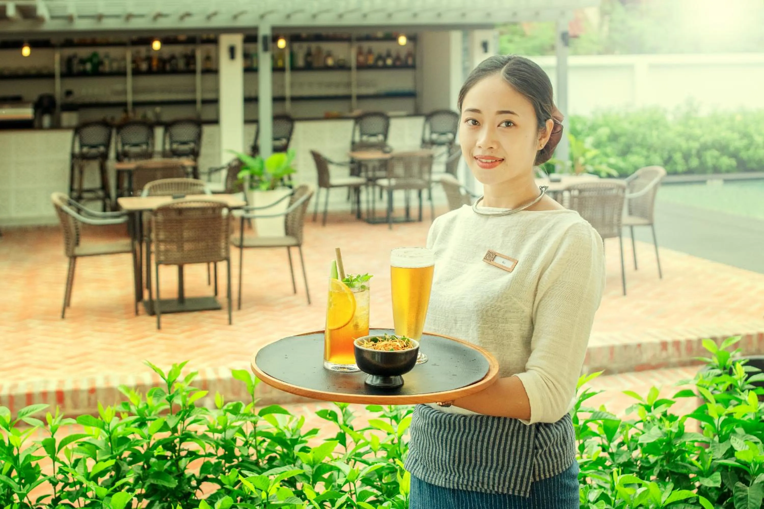 Lounge or bar in Souphattra Hotel Luang Prabang