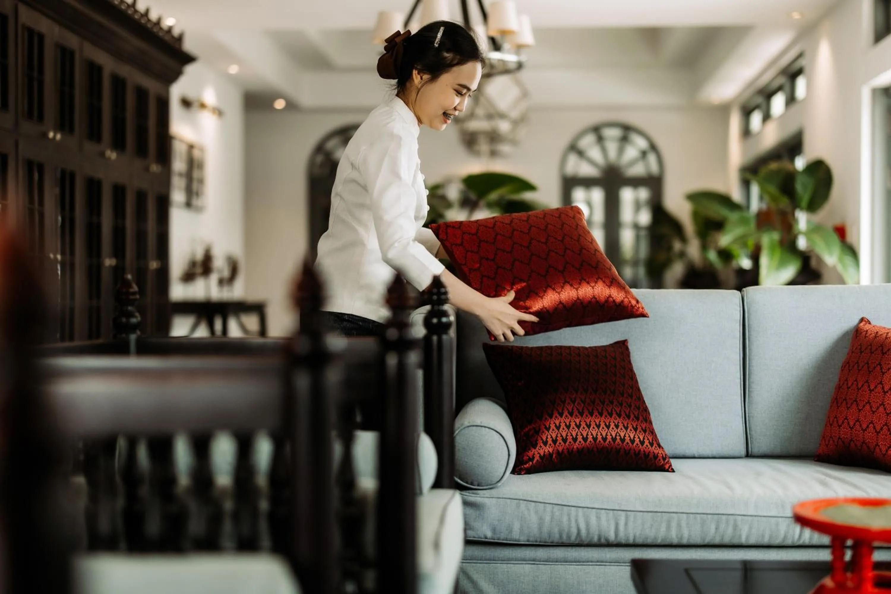 People in Souphattra Hotel Luang Prabang