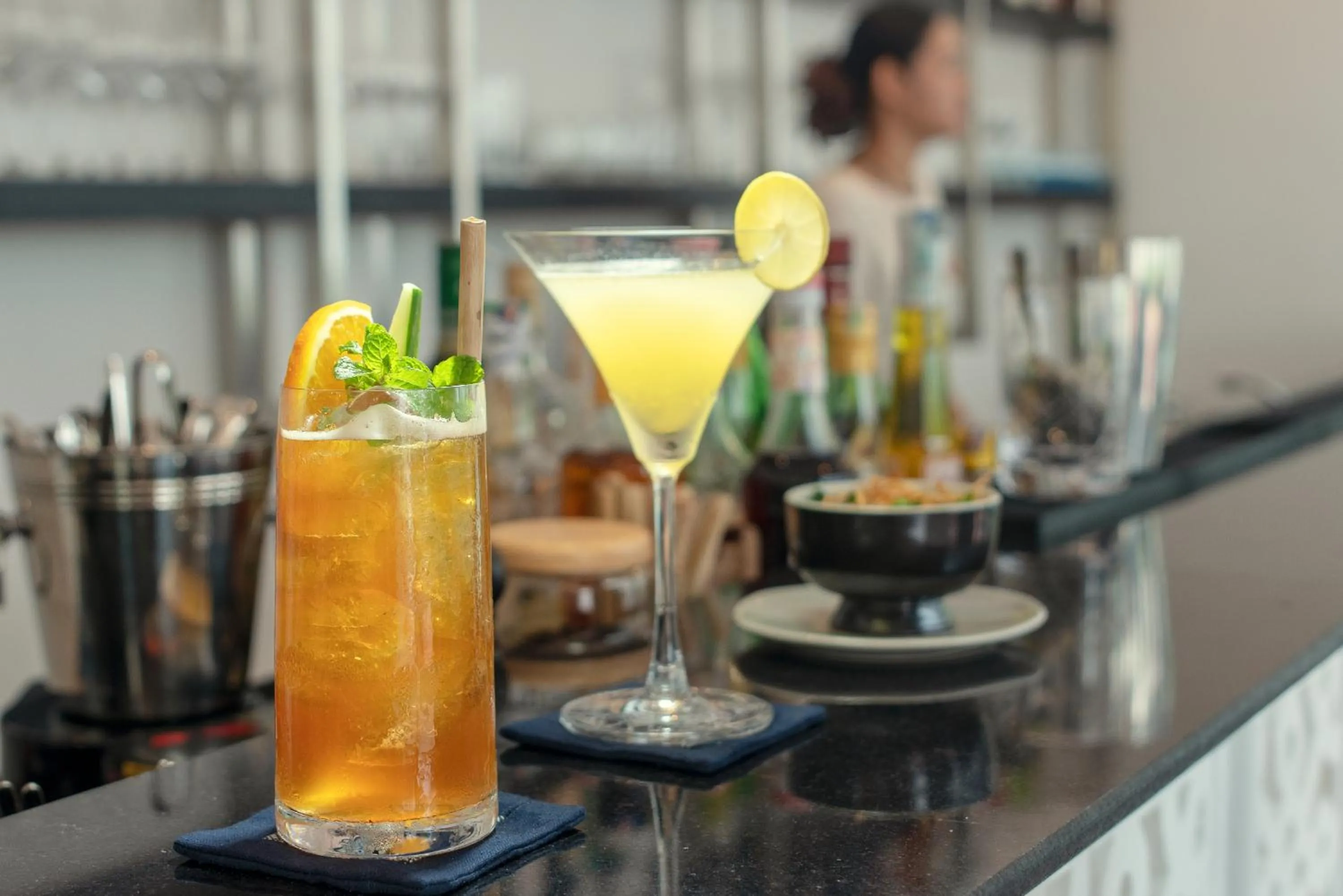 Lounge or bar in Souphattra Hotel Luang Prabang