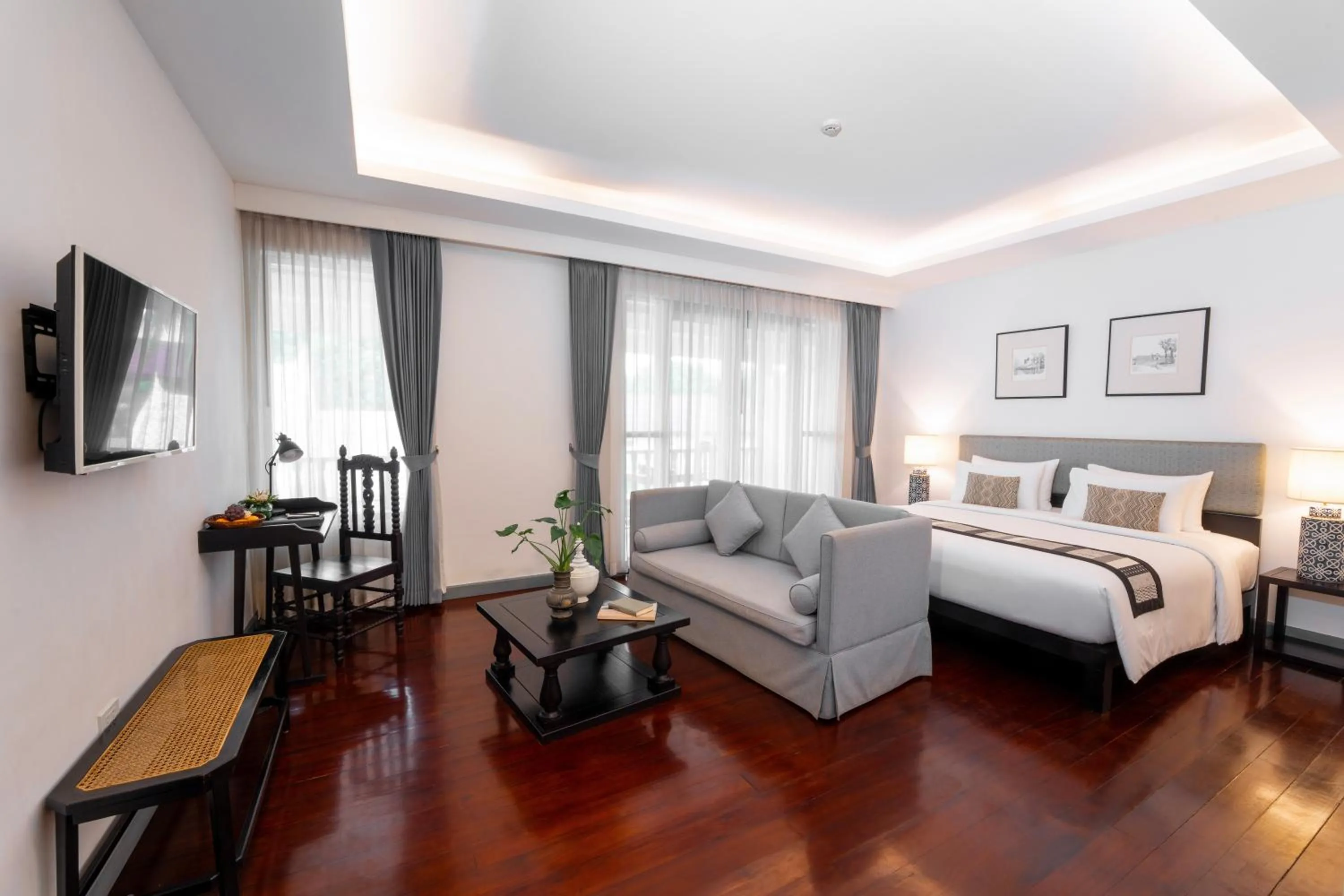 Bedroom, Bed in Souphattra Hotel Luang Prabang