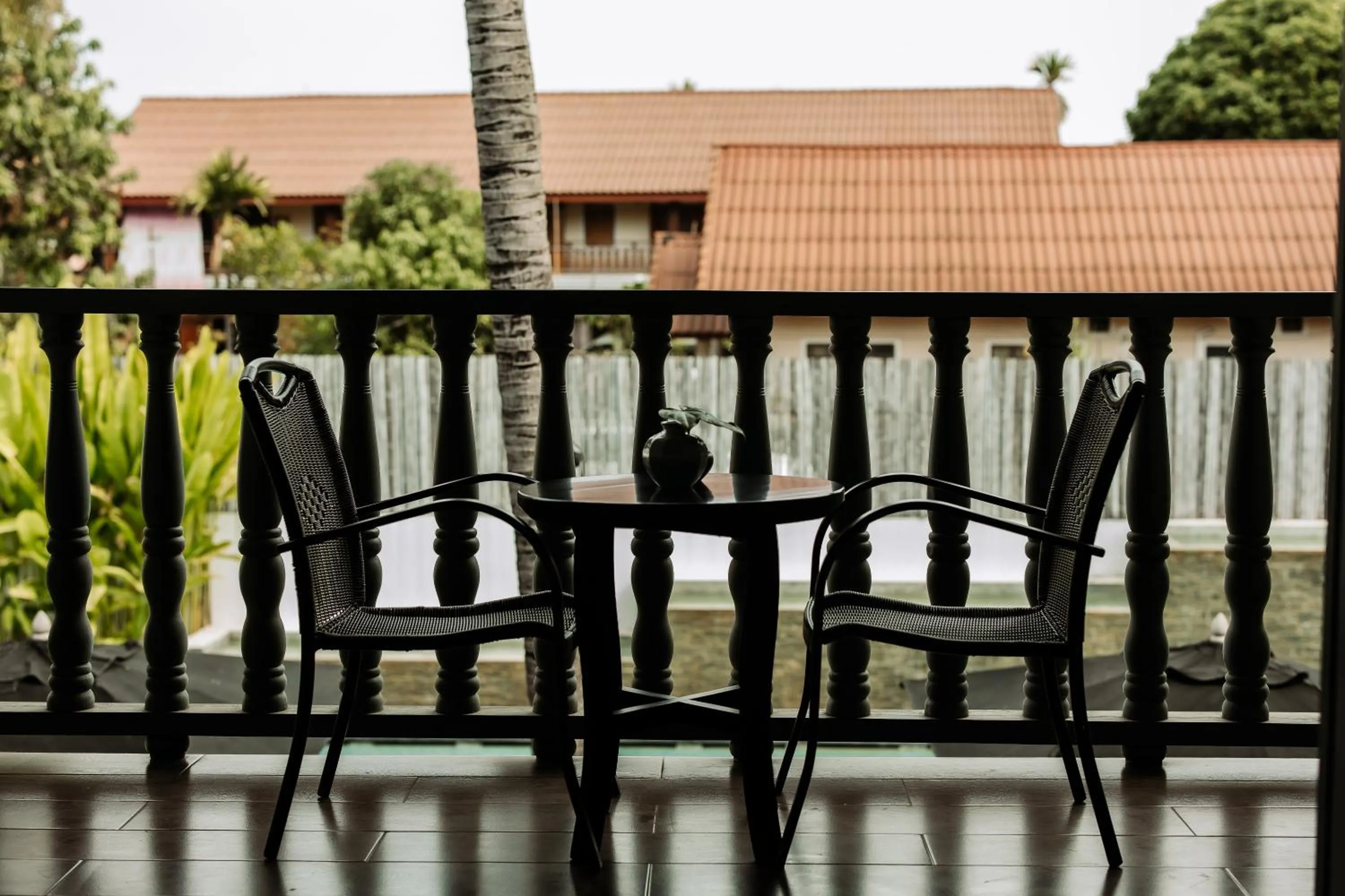 Patio in Souphattra Hotel Luang Prabang