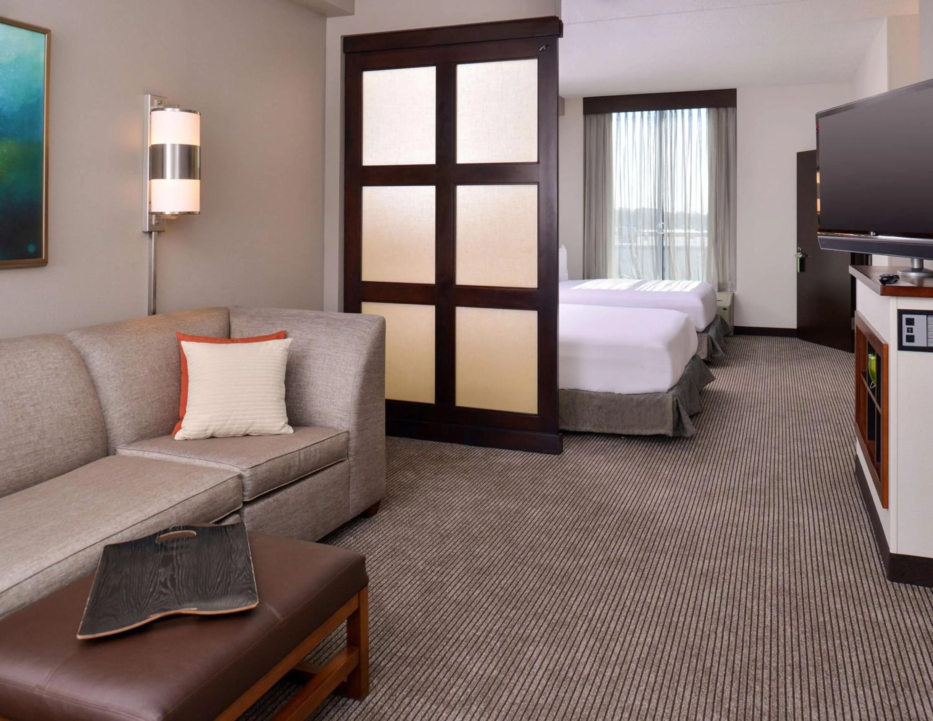 Bedroom, Bed in Hyatt Place Garden City