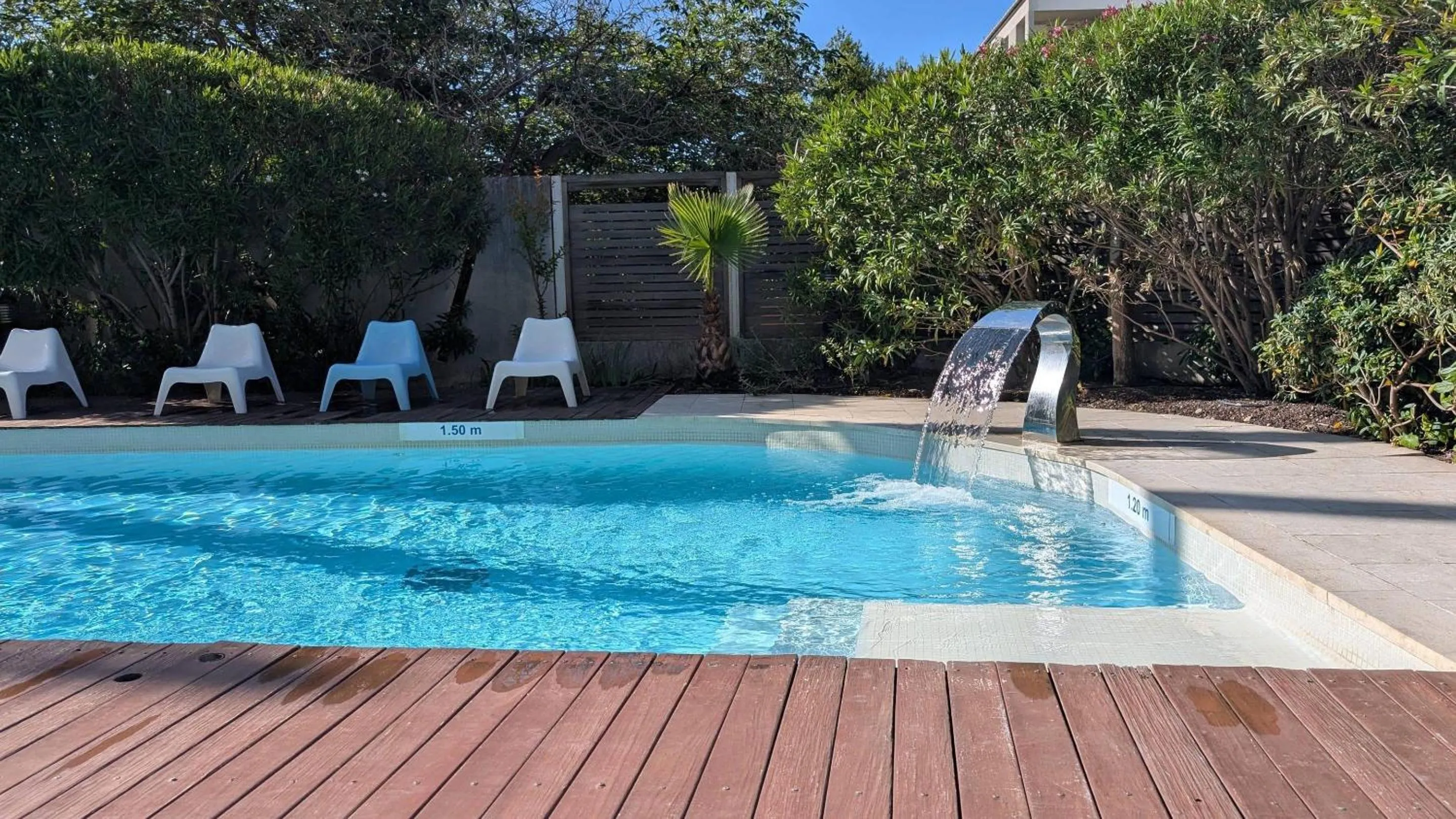 Swimming pool in Comfort Aparthotel Marseille Prado