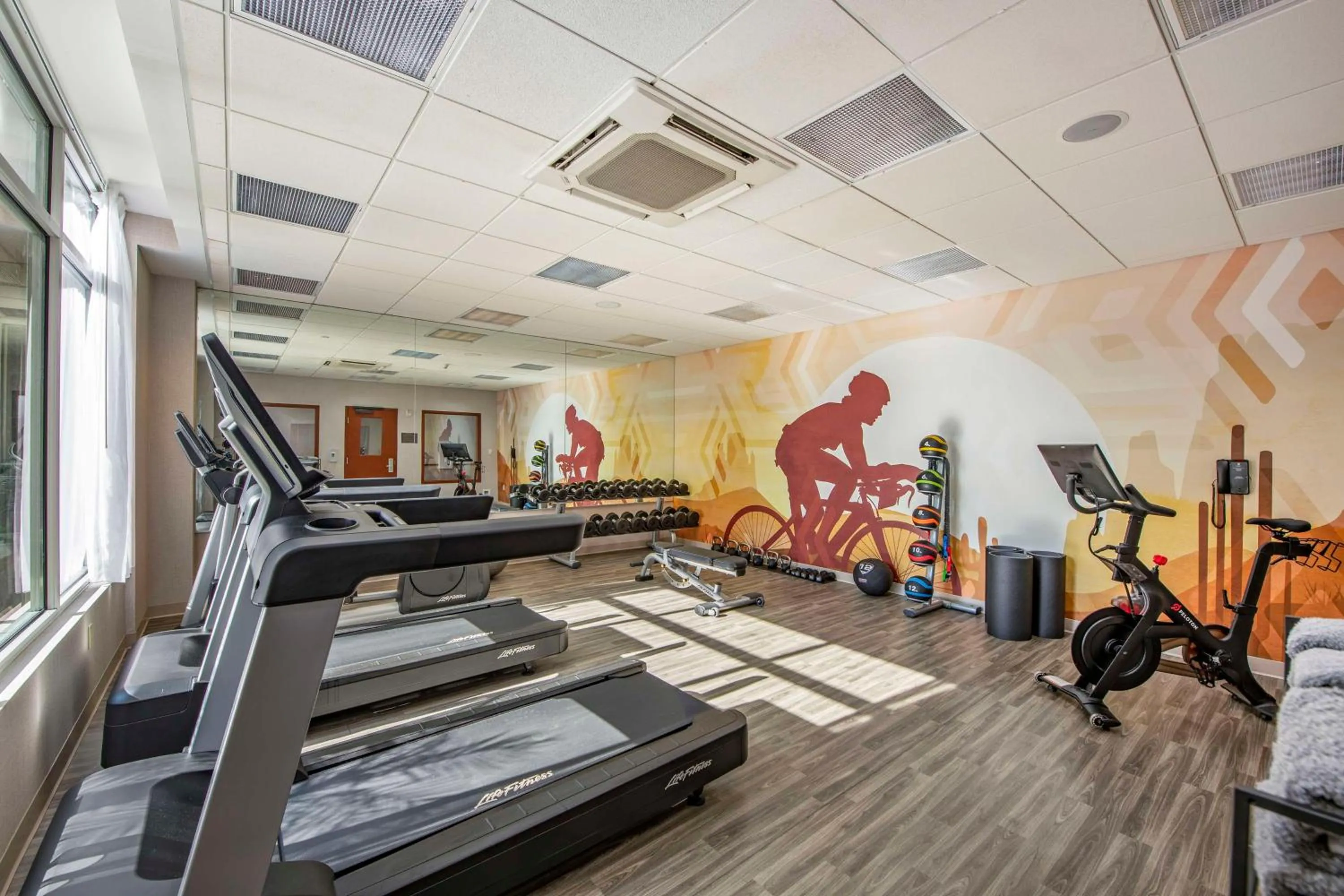 Fitness centre/facilities in Hyatt Place Riverside Downtown