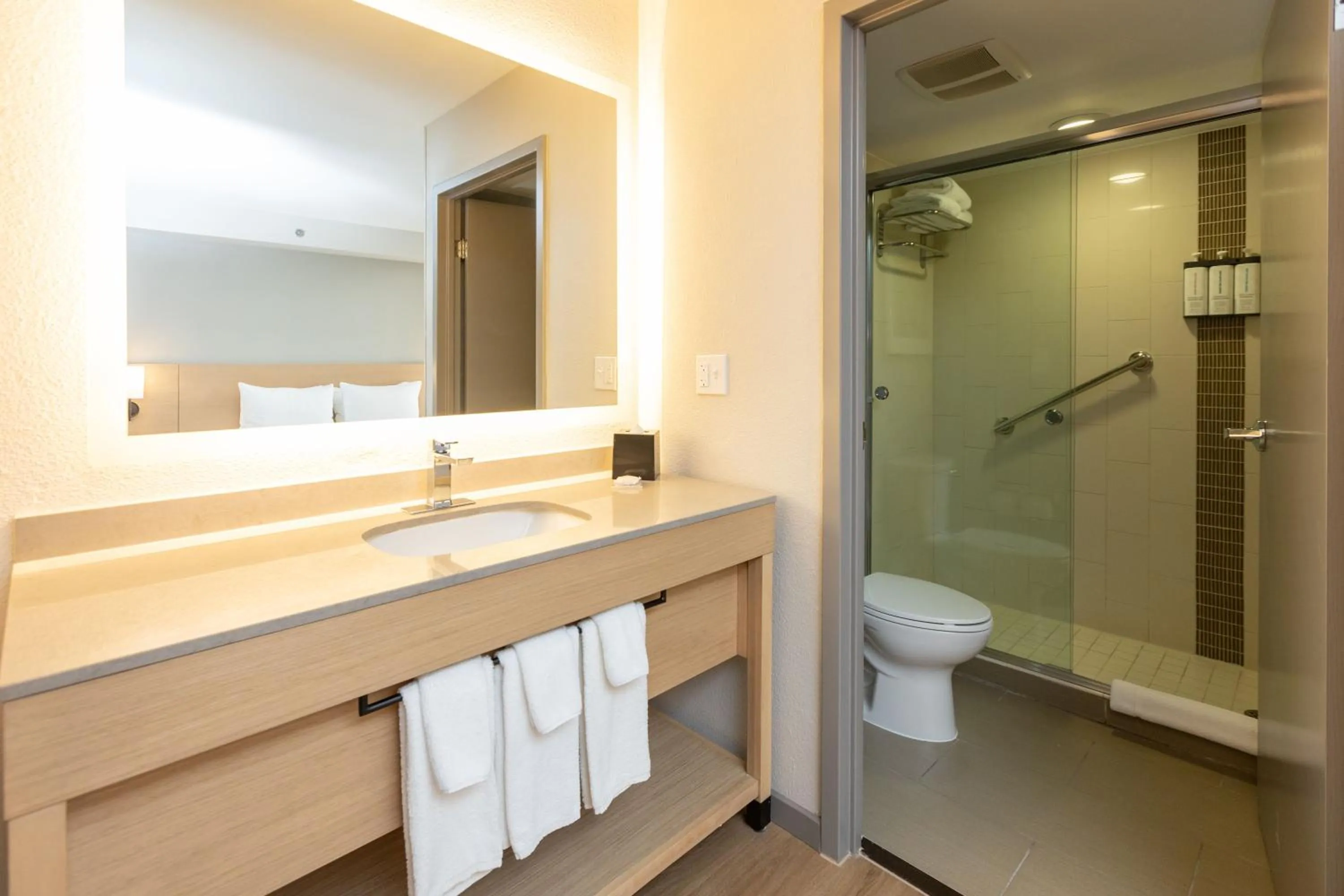 Bathroom in Hyatt Place Charlotte Arrowood