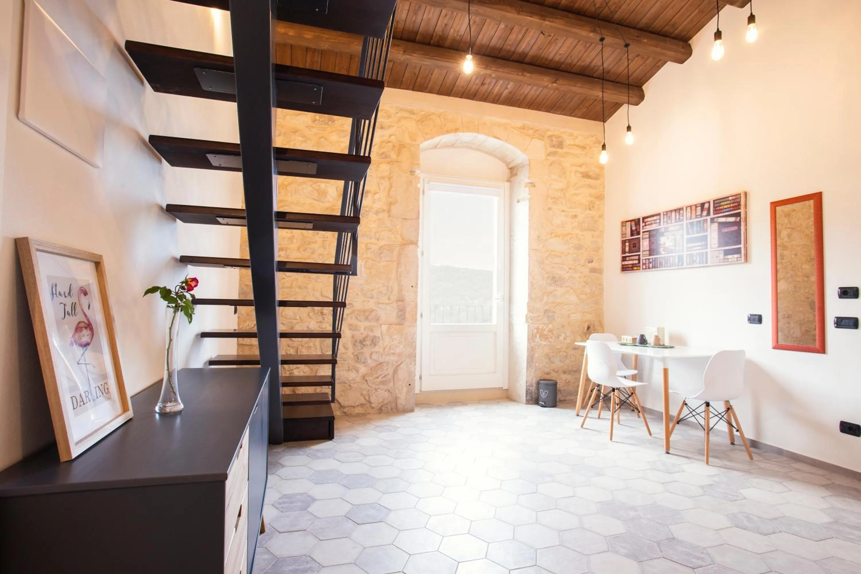 Living room, Bed in Ibla Barocca