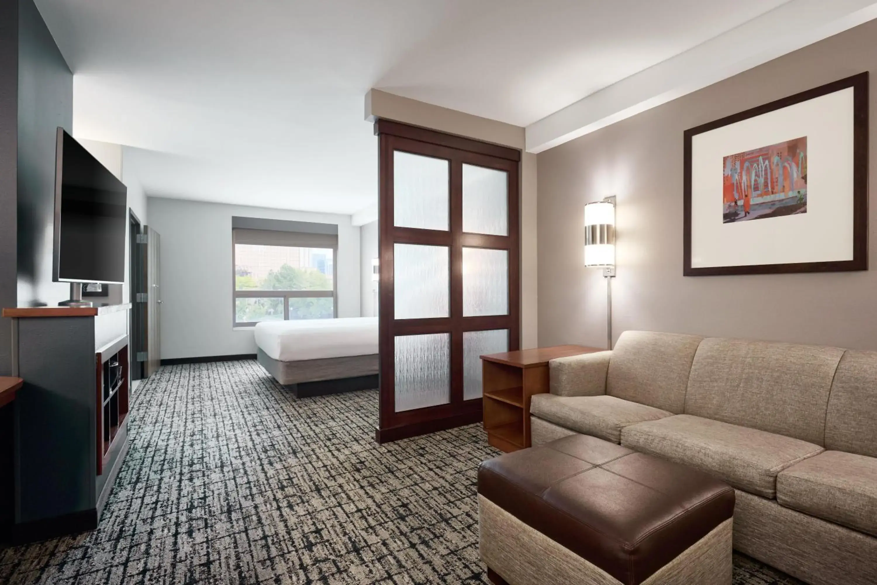 King Room with Sofa Bed and Accessible Tub - Disability Access in Hyatt Place Salt Lake City Downtown / The Gateway King Room with Sofa Bed and Accessible Tub - Disability Access in Hyatt Place Salt Lake City Downtown / The Gateway